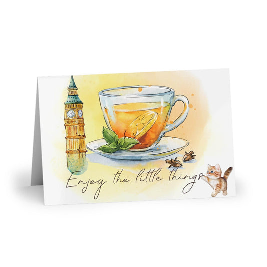 The Dreamer's Bookshop "English Tea" Enjoy the Little Things Card - The Dreamer's Bookshop.