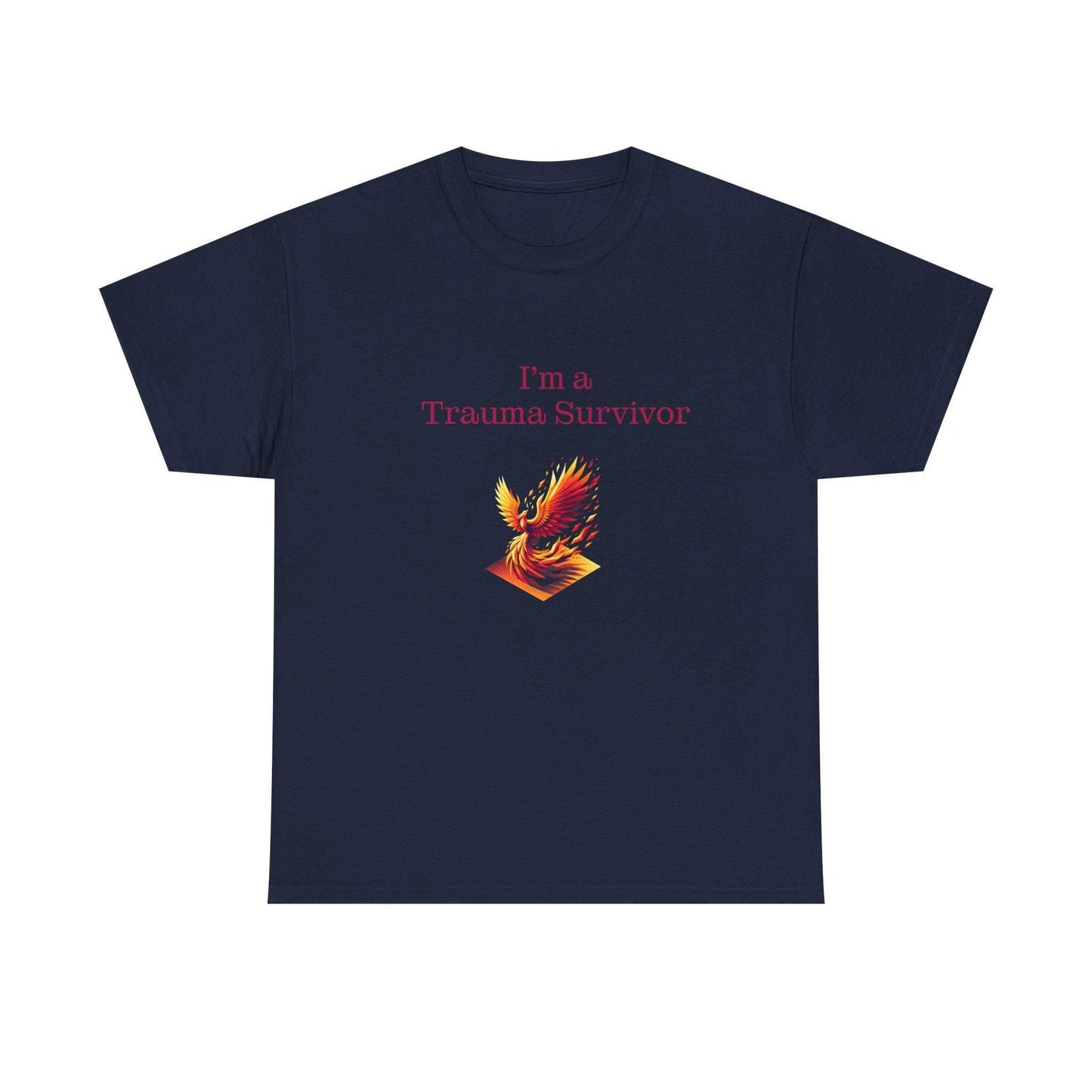 Trauma Survivor Unisex Heavy Cotton Tee - Empowering Apparel for Health Awareness - The Dreamer's Bookshop.