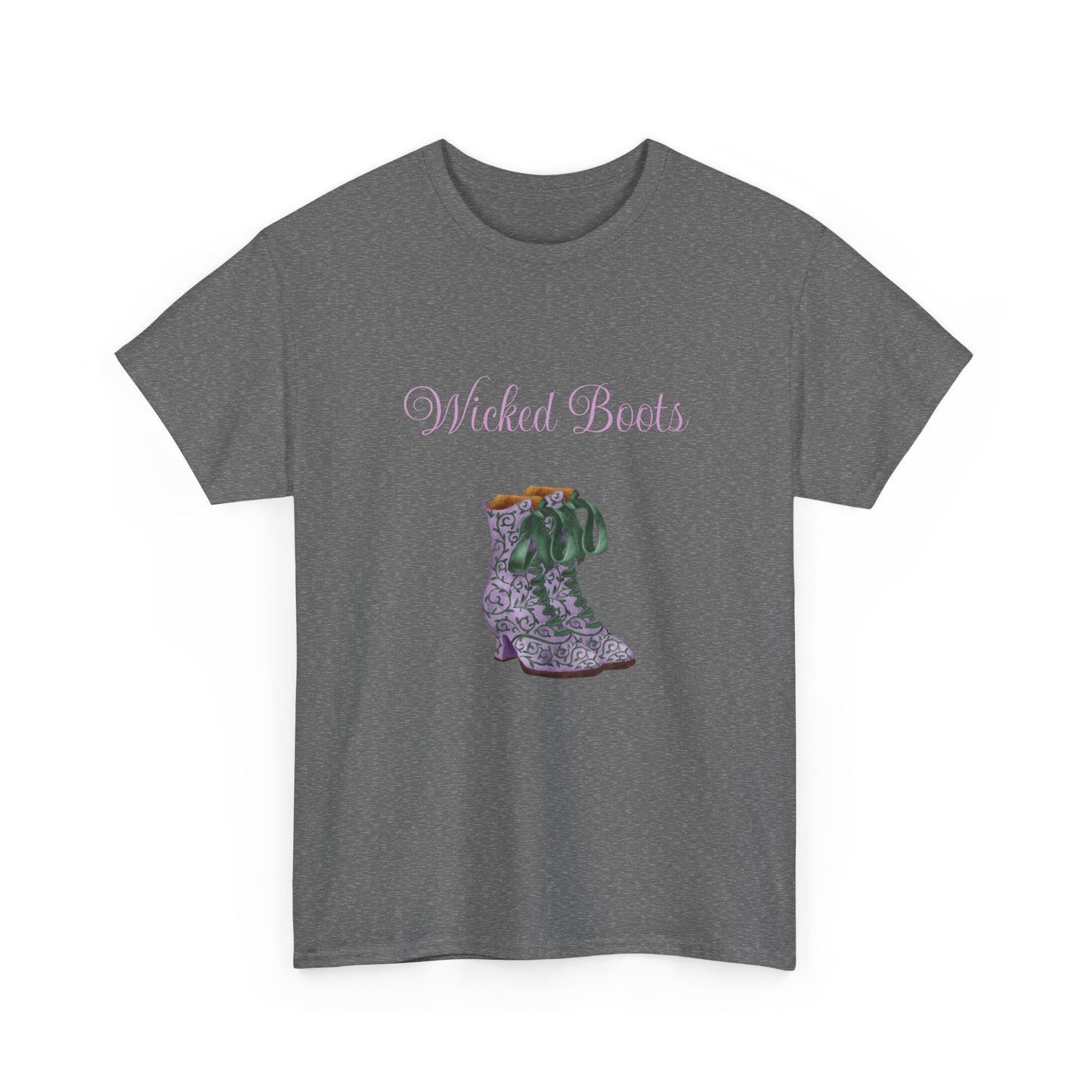 Wicked Boots Graphic Tee - Unisex Heavy Cotton T-Shirt for Nature Lovers