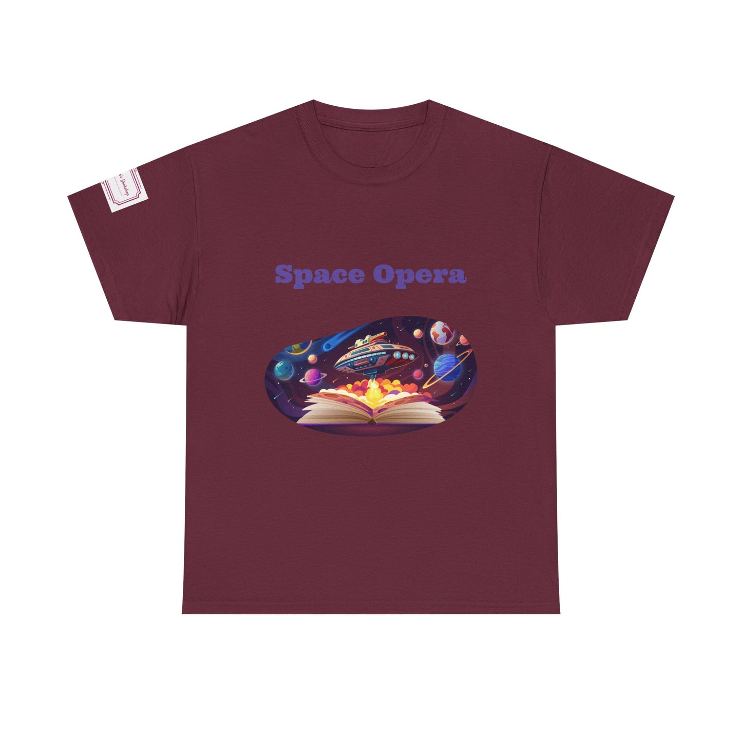 Space Opera - Graphic Unisex Heavy Cotton Tee - Sci-Fi Books