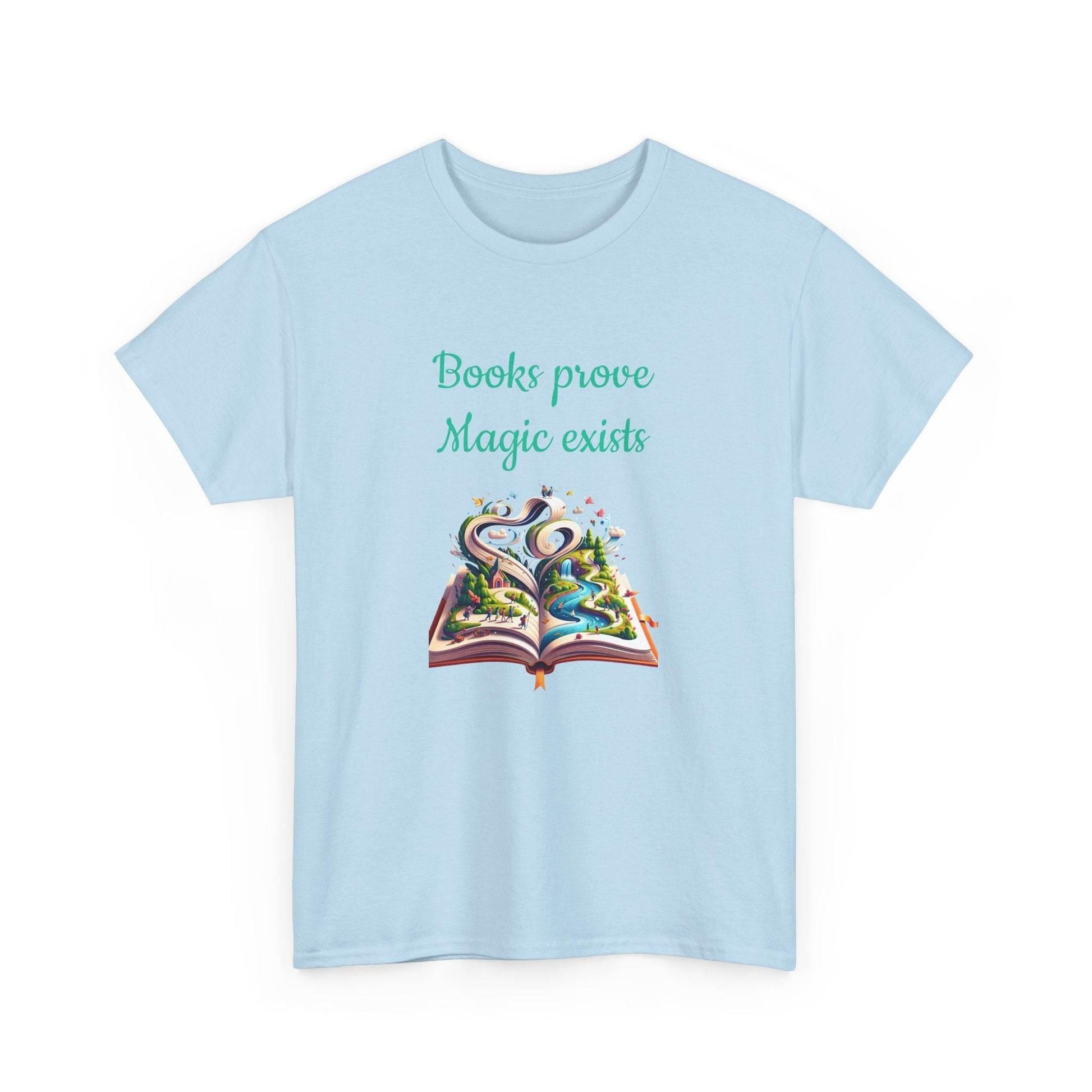 Magic Exists -A Unisex Heavy Cotton Tee - Perfect Gift for Book Lovers - The Dreamer's Bookshop.