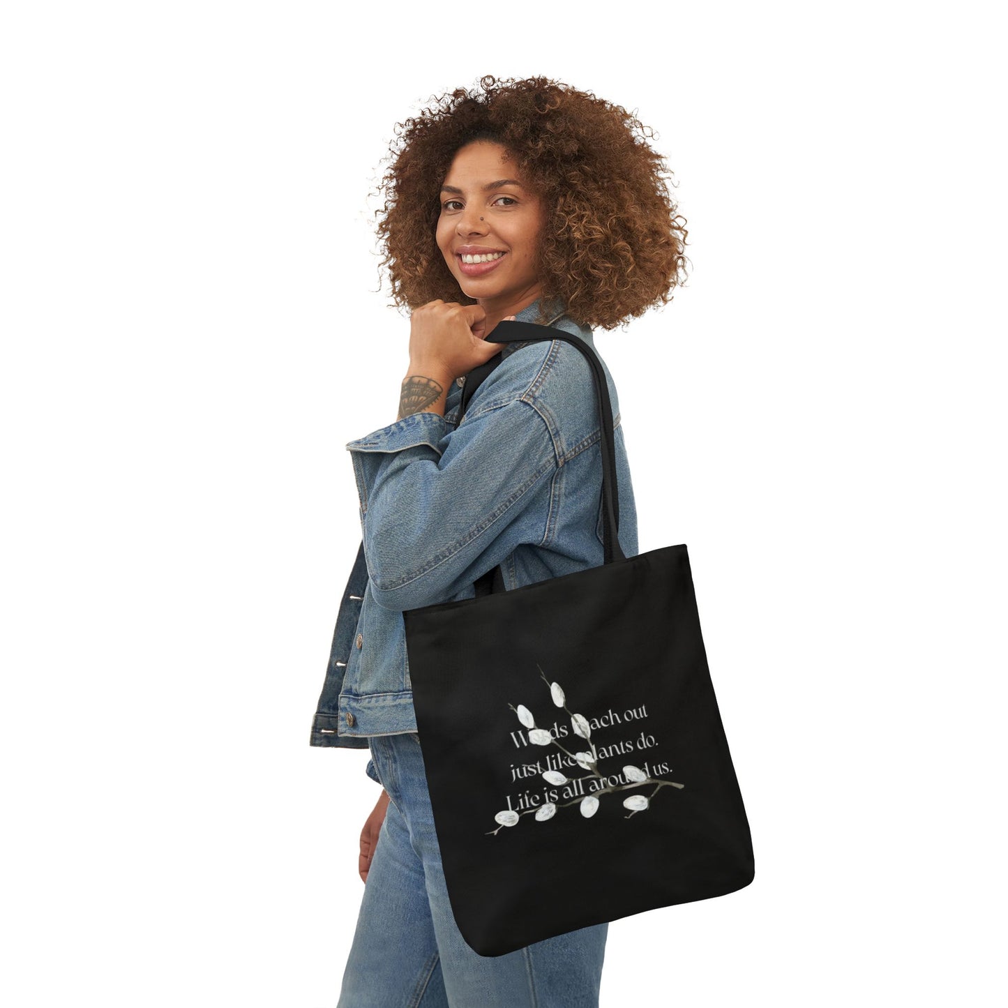 Canvas Tote Bag - "Words Reach Out"
