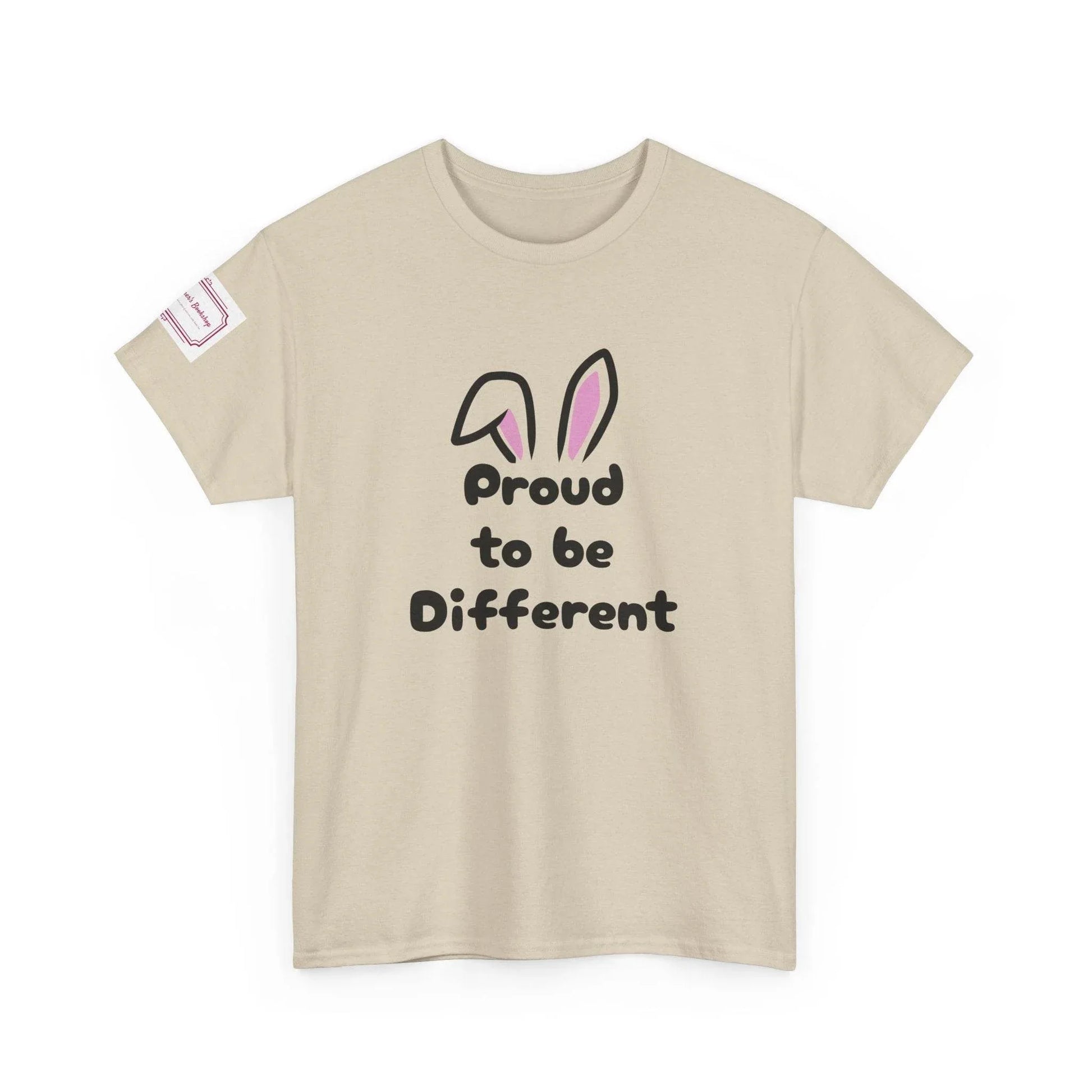 Proud to be Different Unisex Heavy Cotton Tee - Fun & Inclusive Graphic T-Shirt - The Dreamer's Bookshop.
