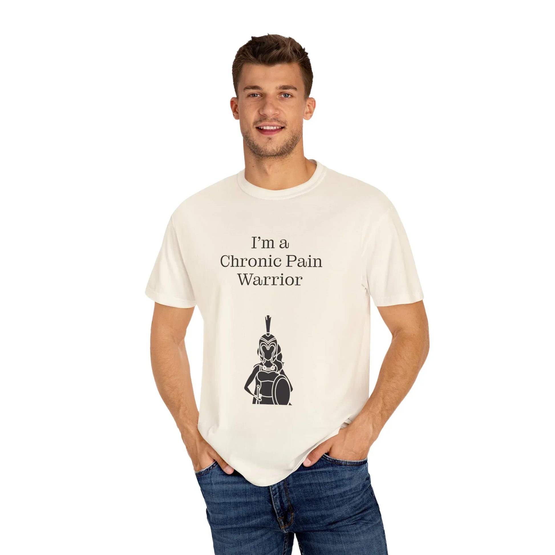 Chronic Pain Warrior Unisex Garment-Dyed T-Shirt - Empowering Supportive Apparel - The Dreamer's Bookshop.
