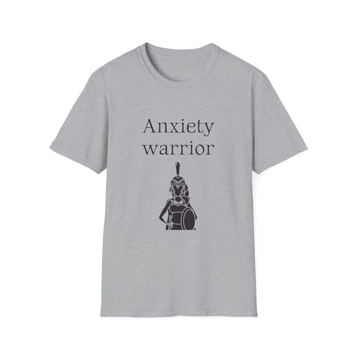 Anxiety Warrior Unisex Softstyle T-Shirt - What's Your Battle? - The Dreamer's Bookshop.