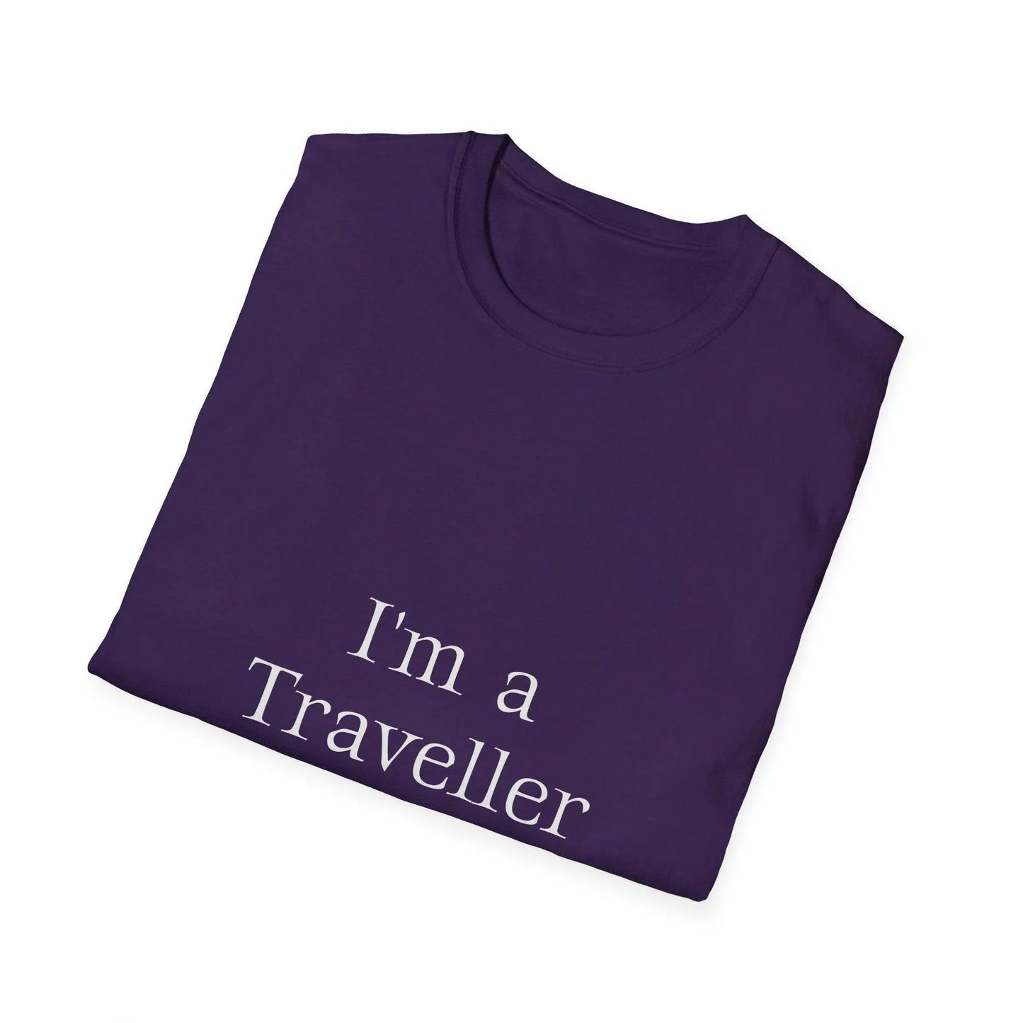 Unisex Softstyle T-Shirt - 'I'm a Traveller of Worlds' & 'Books Take Me Places Far & Beyond' - The Dreamer's Bookshop.