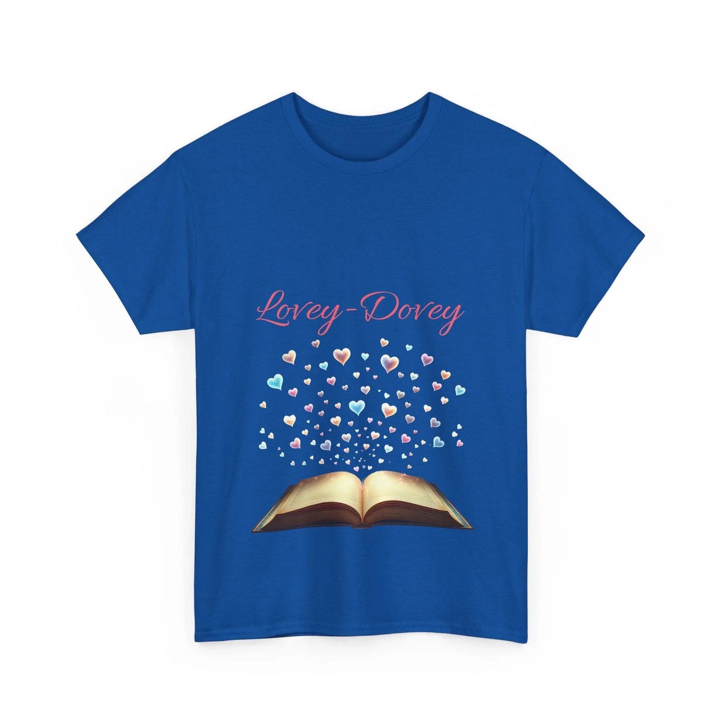 Lovey - Dovey - Unisex Heavy Cotton Tee - Sweet Romance - The Dreamer's Bookshop.
