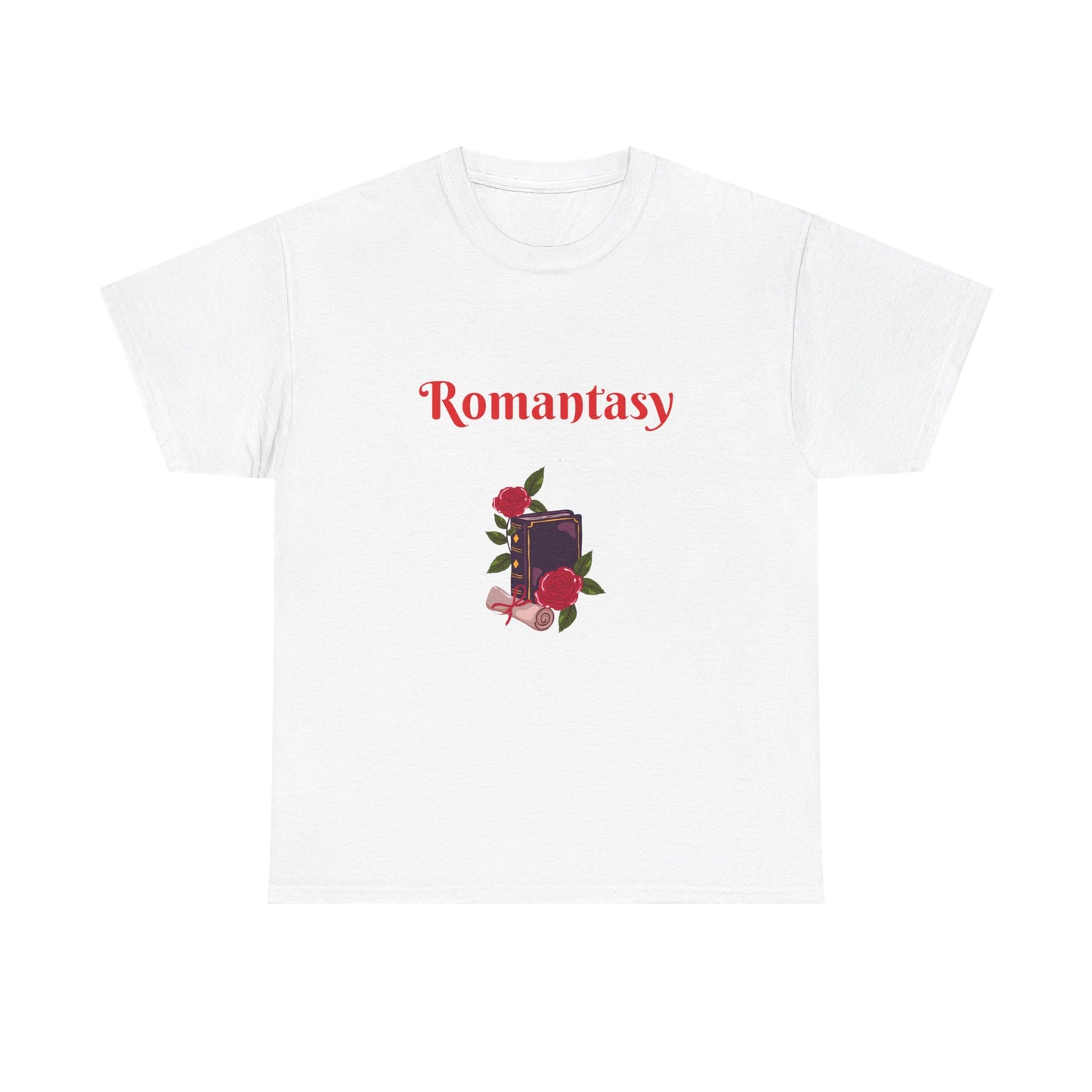 Fantasy -  Graphic Tee - Unisex Heavy Cotton T-Shirt Romantasy Books