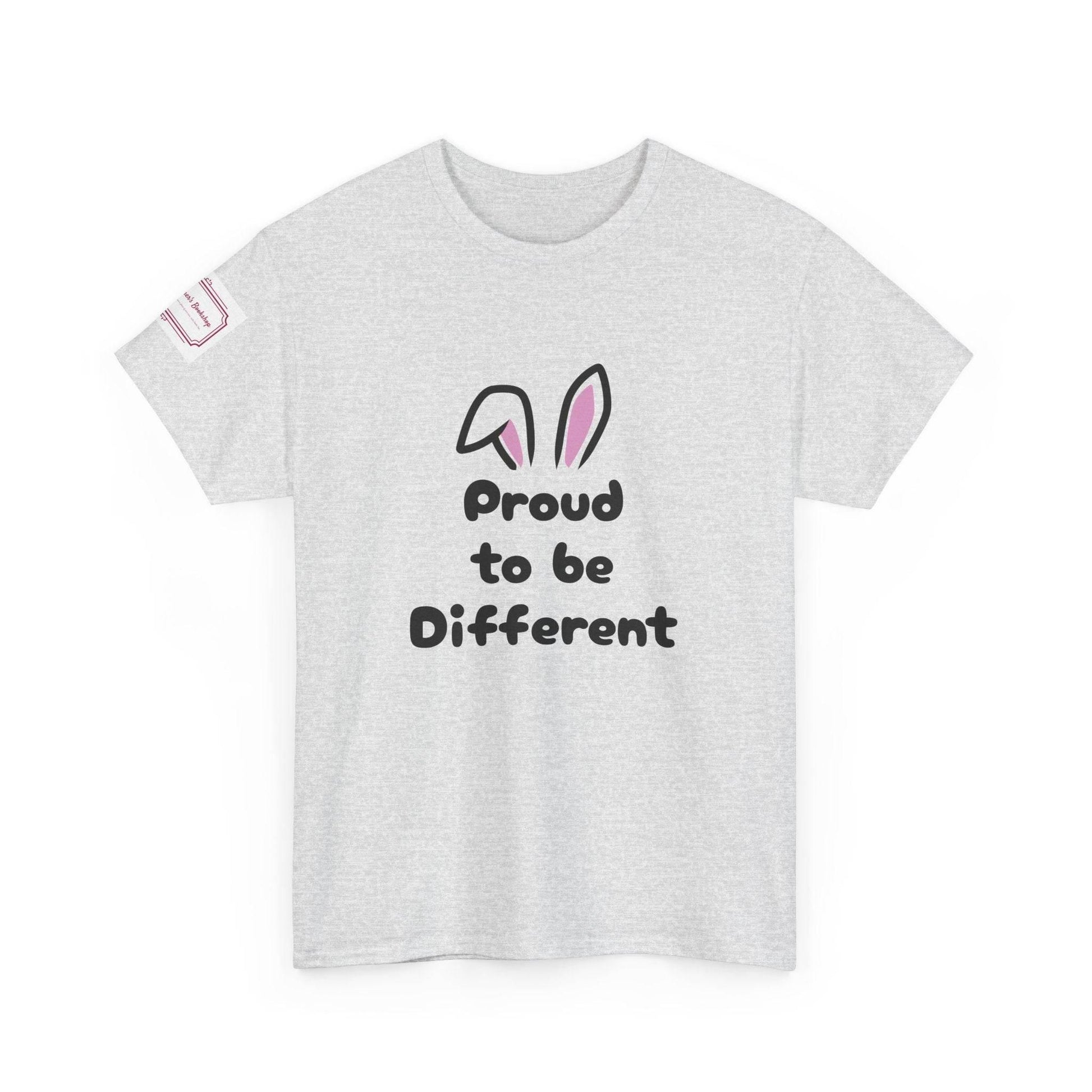 Proud to Be Different Unisex Heavy Cotton Tee – Celebrate Uniqueness - The Dreamer's Bookshop.
