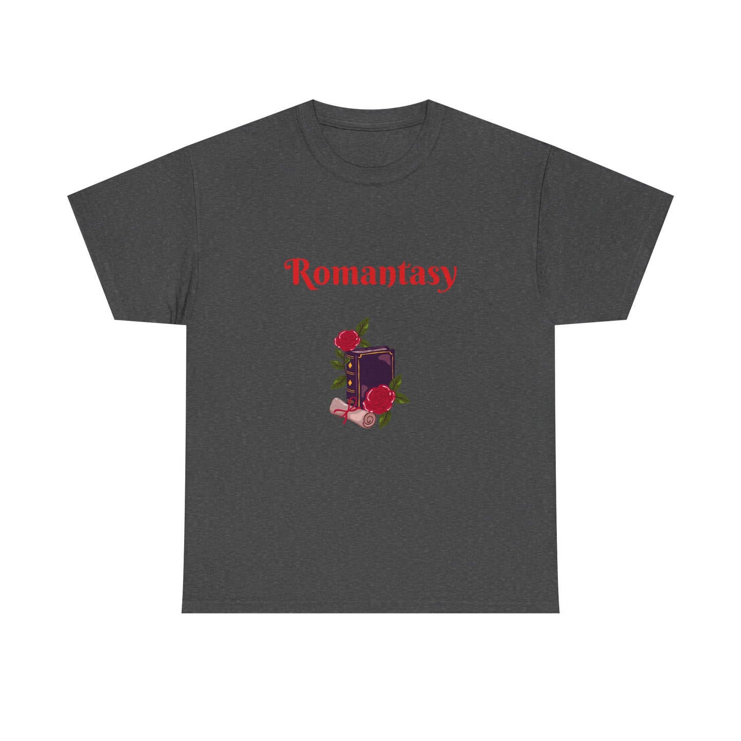 Fantasy -  Graphic Tee - Unisex Heavy Cotton T-Shirt Romantasy Books