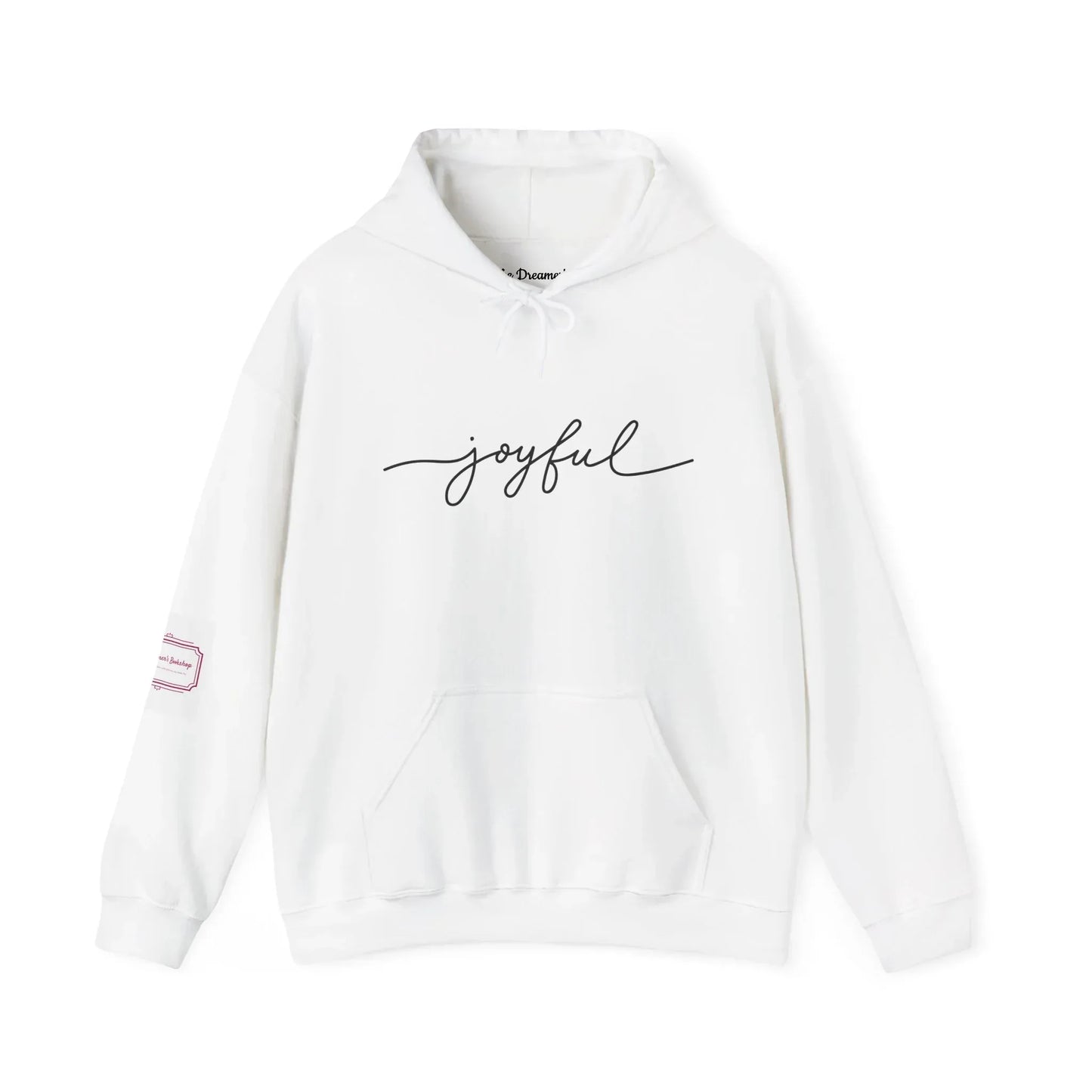 Christmas Joyful Unisex Hooded Sweatshirt - Cozy Literary Apparel - The Dreamer's Bookshop.