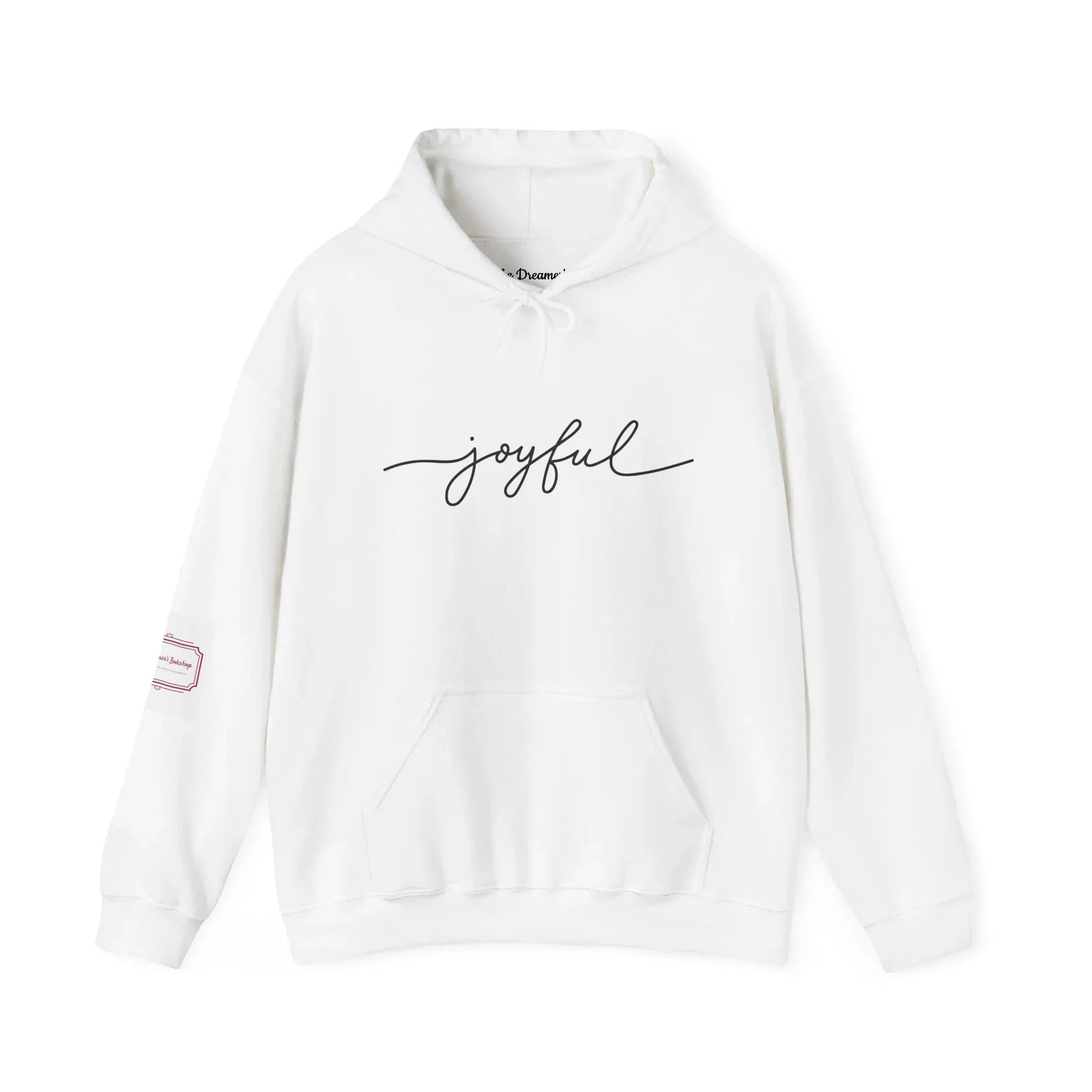 Christmas Joyful Unisex Hooded Sweatshirt - Cozy Literary Apparel - The Dreamer's Bookshop.