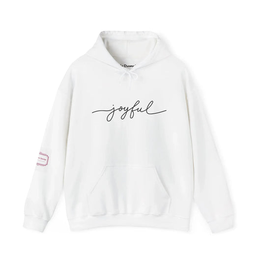 Christmas Joyful Unisex Hooded Sweatshirt - Cozy Literary Apparel - The Dreamer's Bookshop.