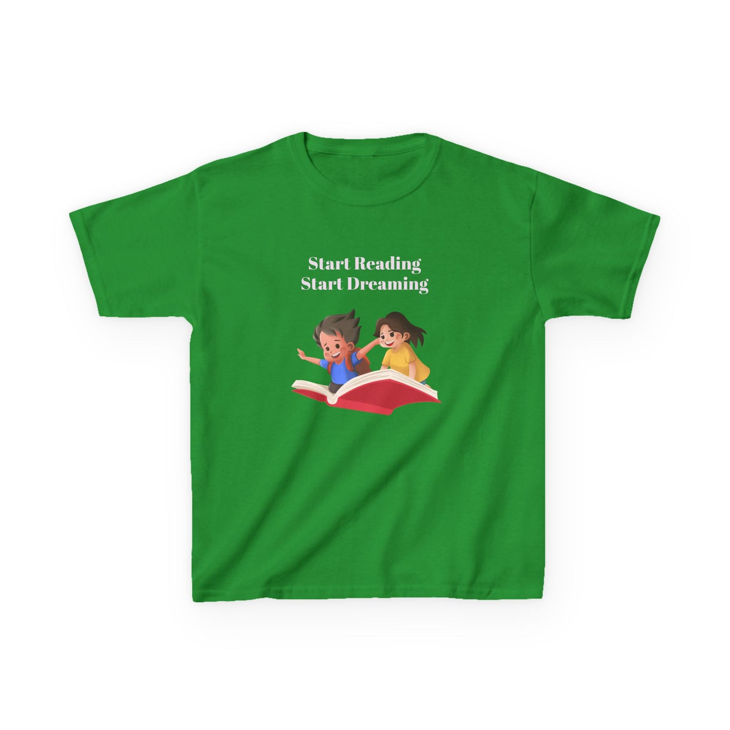 CA - Kids Heavy Cotton Tee - "Start Reading, Start Dreaming"
