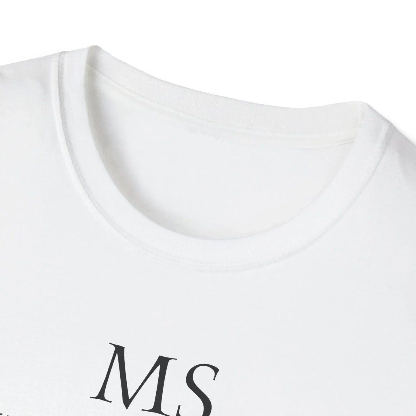 M.S. Warrior Unisex Softstyle T-Shirt - Empowering Graphic Tee for Women's Health Awareness - The Dreamer's Bookshop.