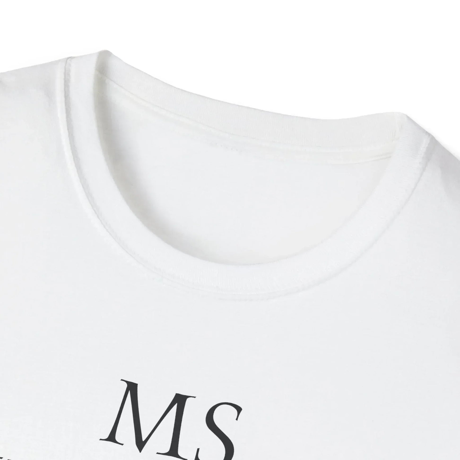 M.S. Warrior Unisex Softstyle T-Shirt - Empowering Graphic Tee for Women's Health Awareness - The Dreamer's Bookshop.