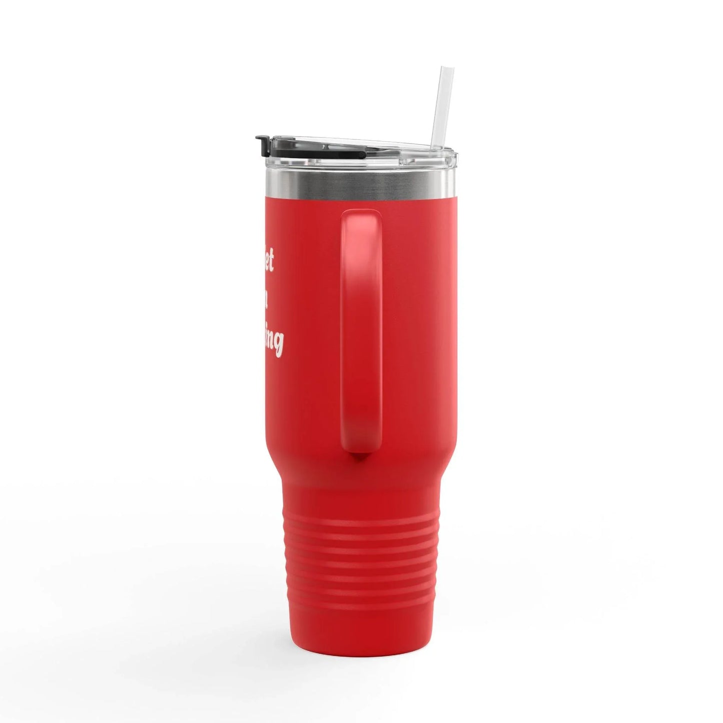 Quiet I'm Writing Insulated Travel Mug - 40oz Red Coffee Cup - The Dreamer's Bookshop.