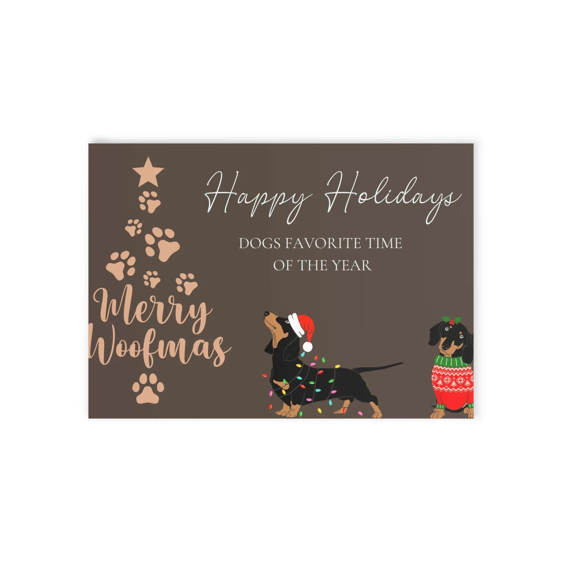 The Dreamer's Bookshop "Dogs XMas" Cute Christmas Card - The Dreamer's Bookshop.