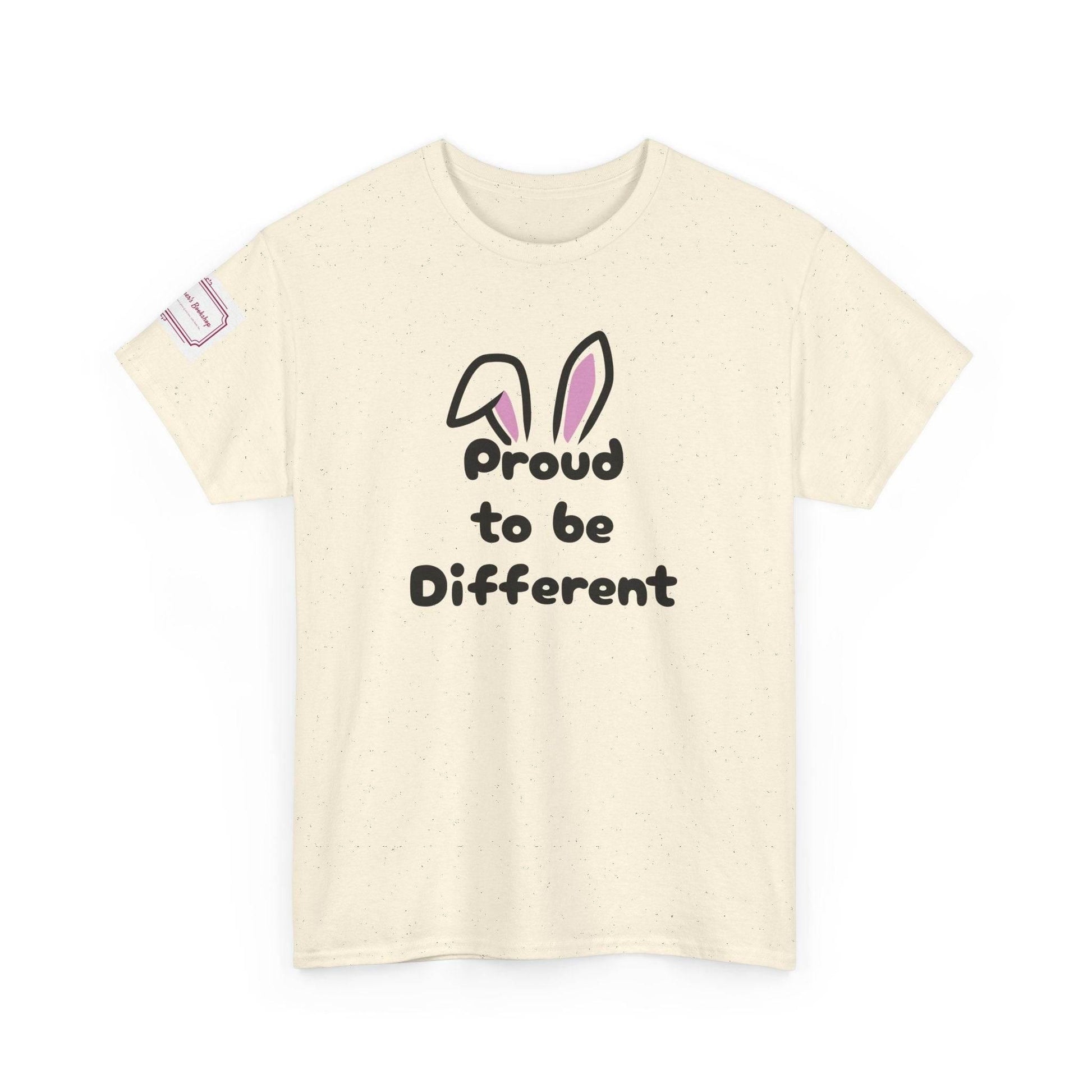 Proud to be Different Unisex Heavy Cotton Tee - Celebrate Individuality - The Dreamer's Bookshop.