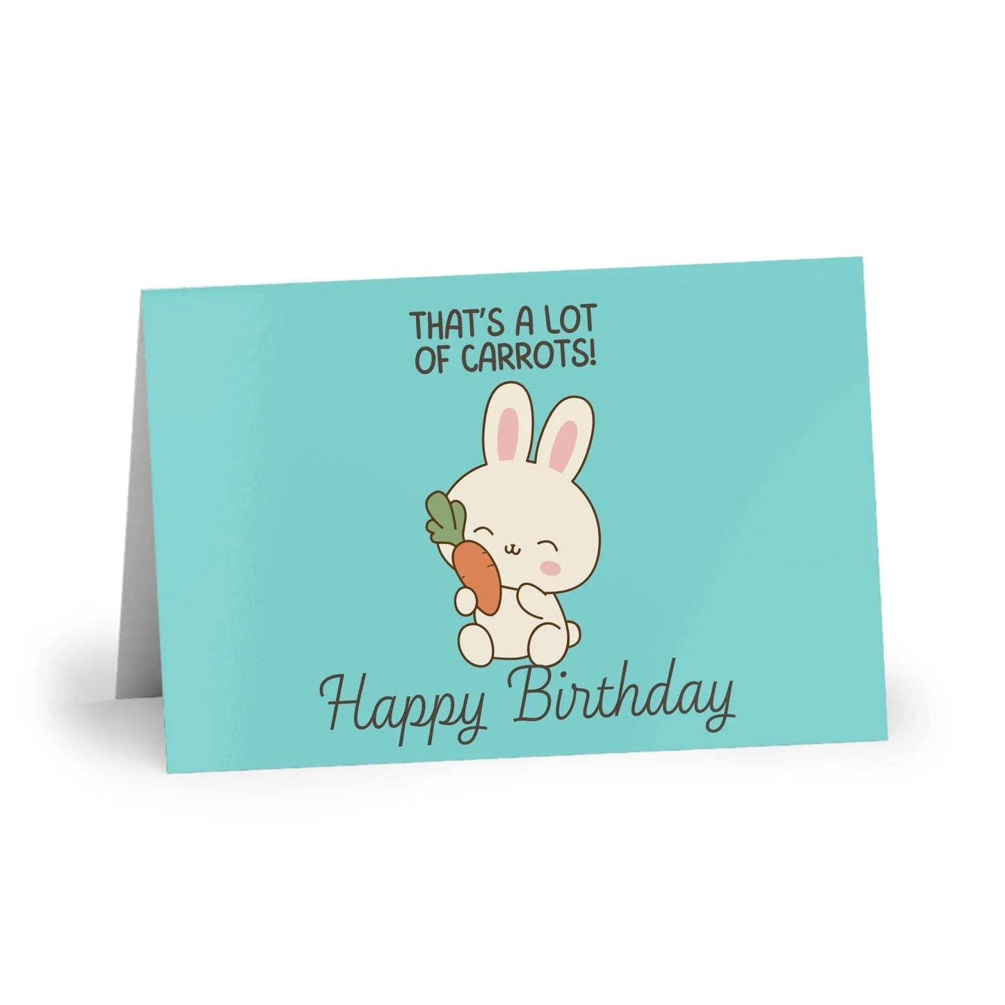 The Dreamer's Bookshop Cute "Lot of Carrots" Bunny Birthday Card - The Dreamer's Bookshop.