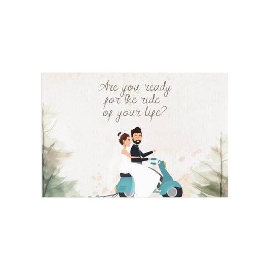 The Dreamer's Bookshop Cute "The Ride" Wedding Card - The Dreamer's Bookshop.