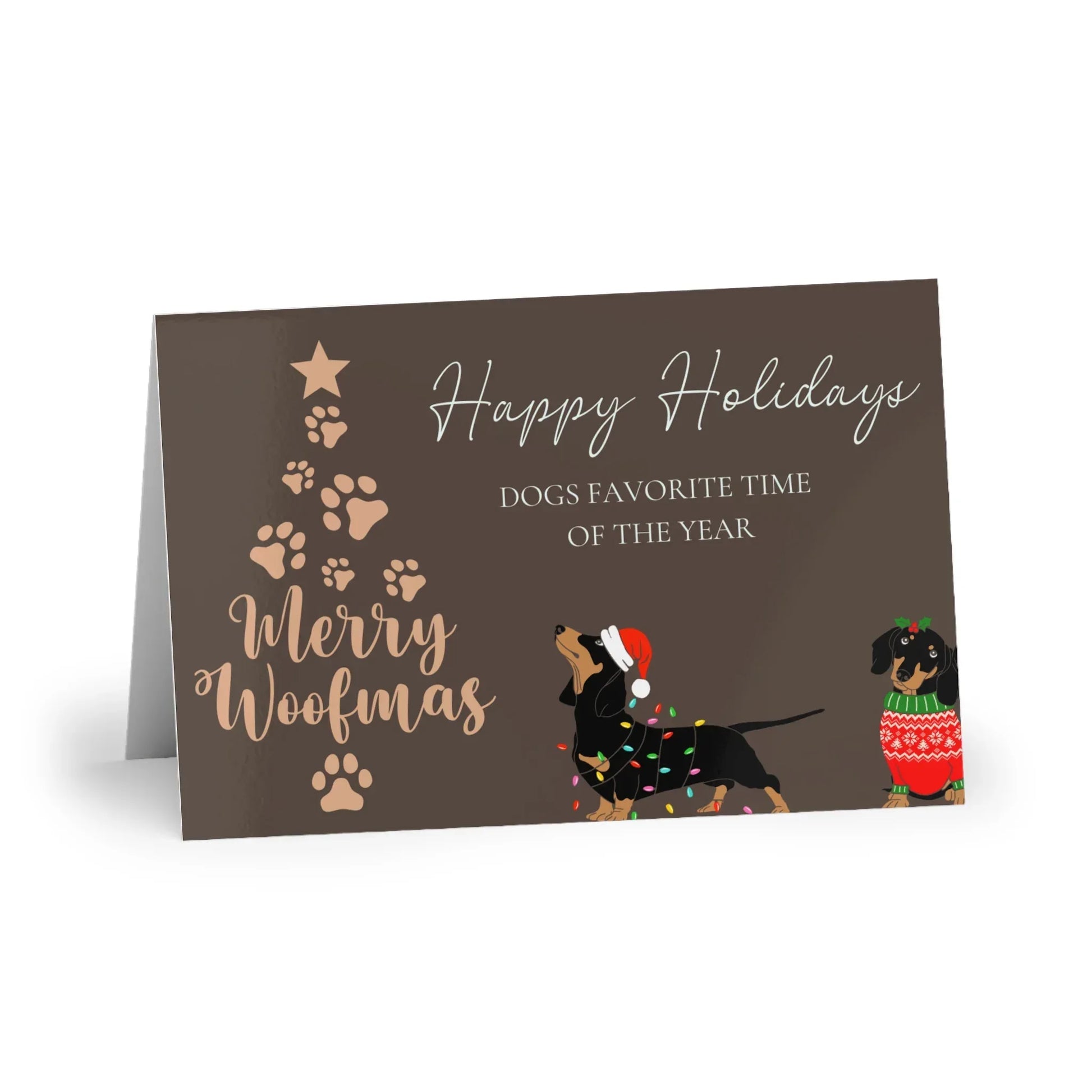 The Dreamer's Bookshop "Dogs XMas" Cute Christmas Card - The Dreamer's Bookshop.