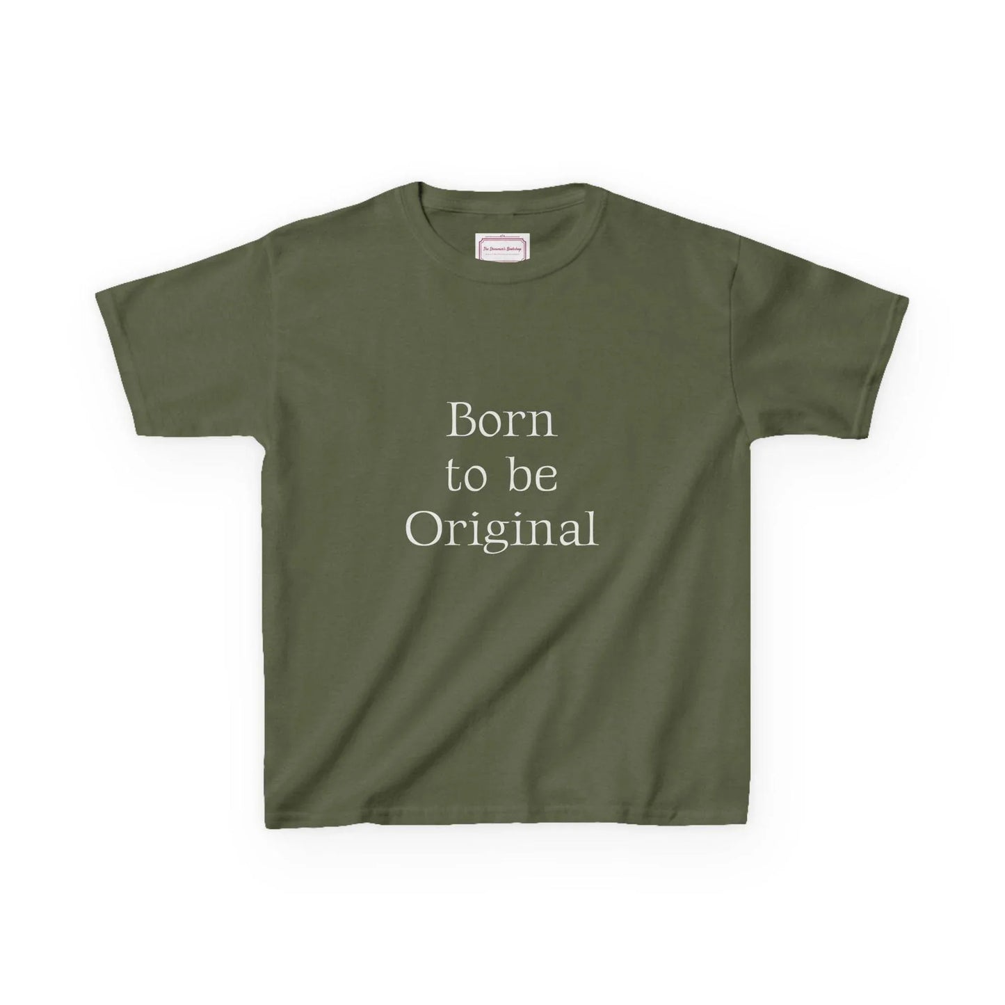 EU - Kids 'Born to be Original' Cotton Tee - Support Young Creators - The Dreamer's Bookshop.