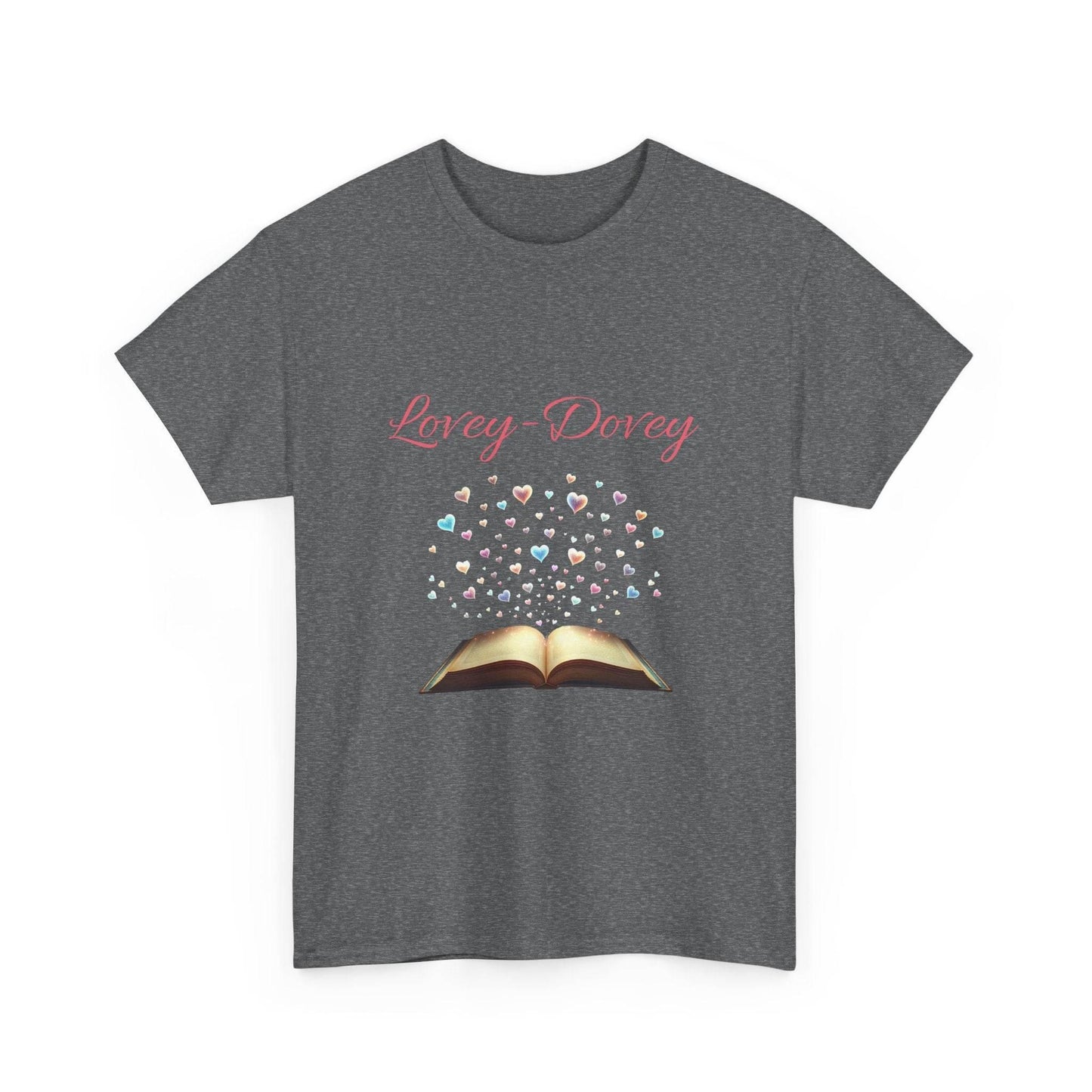 Lovey-Dovey - Graphic Tee - Unisex Heavy Cotton T-Shirt for Book Lovers - The Dreamer's Bookshop.