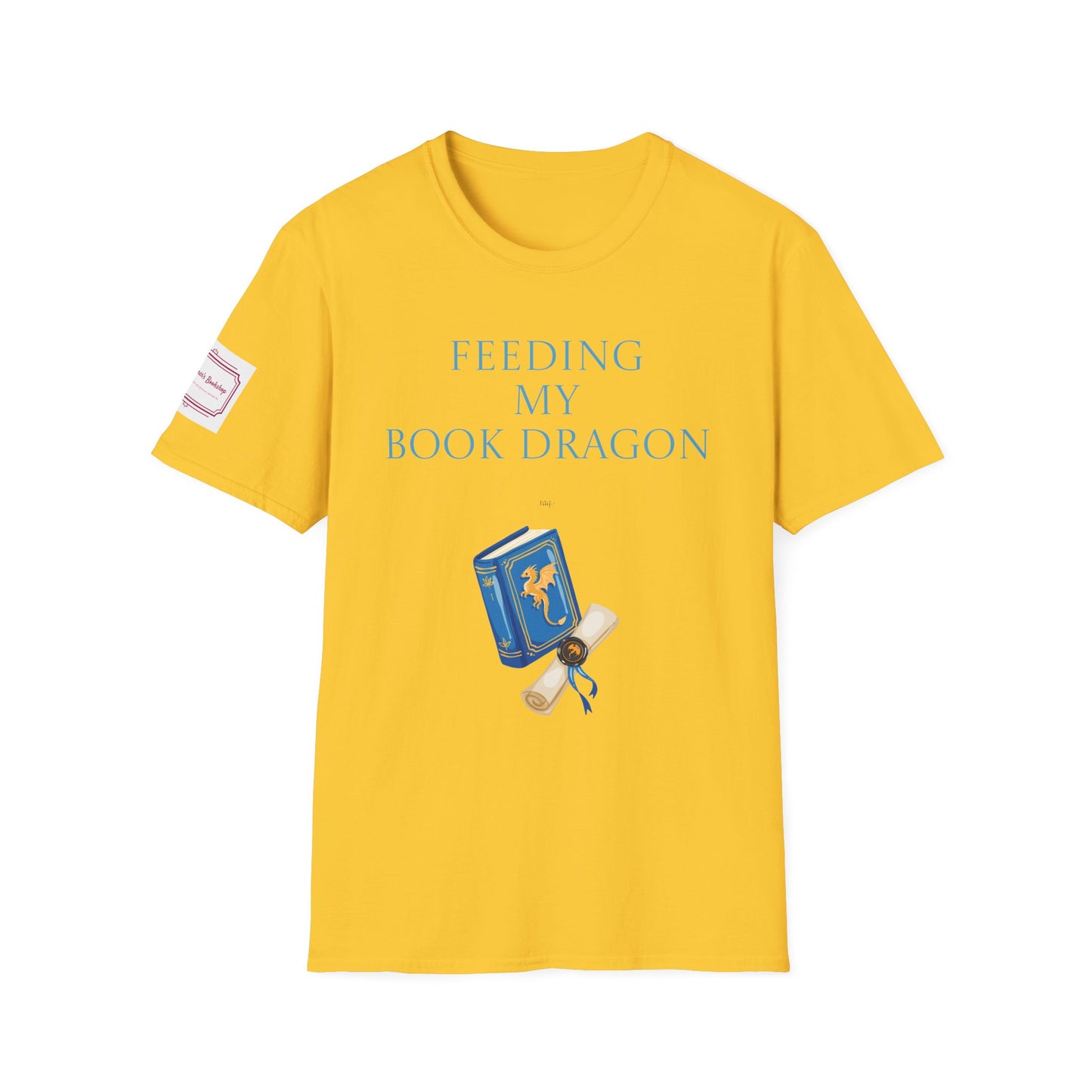 Unisex Softstyle T-Shirt - 'Book Dragon'