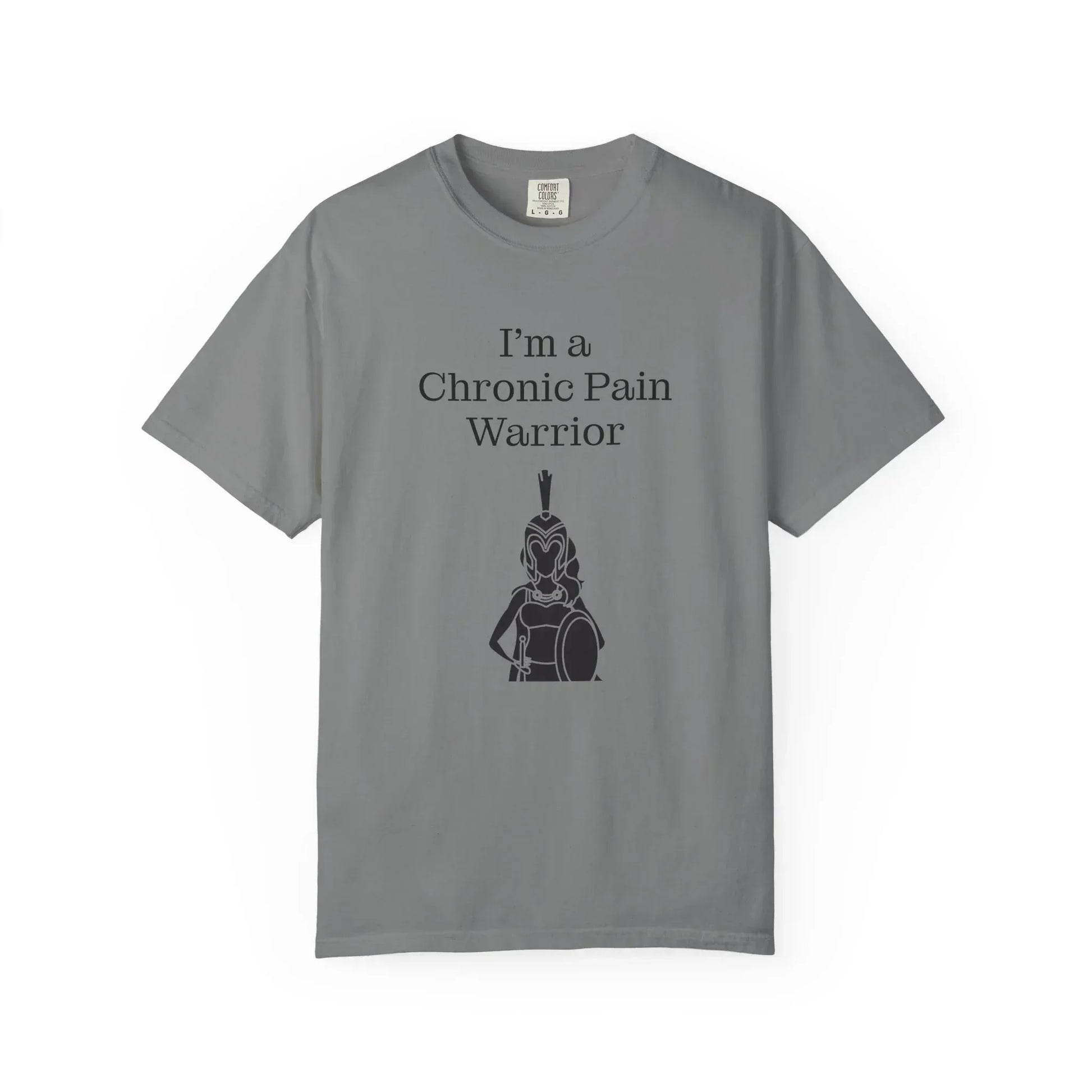 Chronic Pain Warrior Unisex Garment-Dyed T-shirt - Inspirational Motivational Tee - The Dreamer's Bookshop.