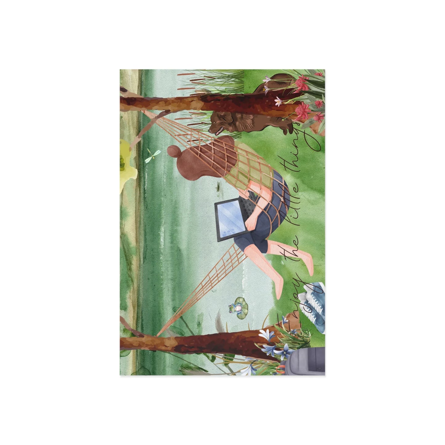 The Dreamer's Bookshop "Lake" Enjoy the Little Things Card - The Dreamer's Bookshop.