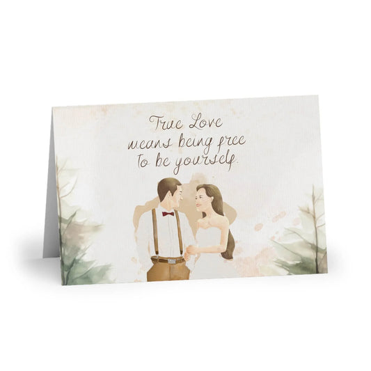 The Dreamer's Bookshop Cute "True Love" Wedding Card - The Dreamer's Bookshop.