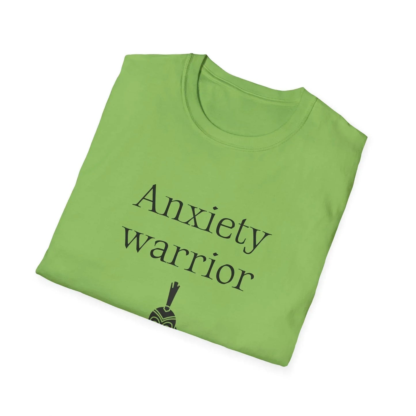 Anxiety Warrior Unisex Softstyle T-Shirt - What's Your Battle? - The Dreamer's Bookshop.