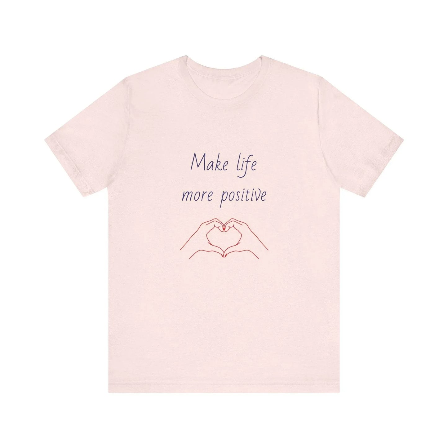 Positive Vibes Unisex Short Sleeve Tee - Make Life More Positive - The Dreamer's Bookshop.