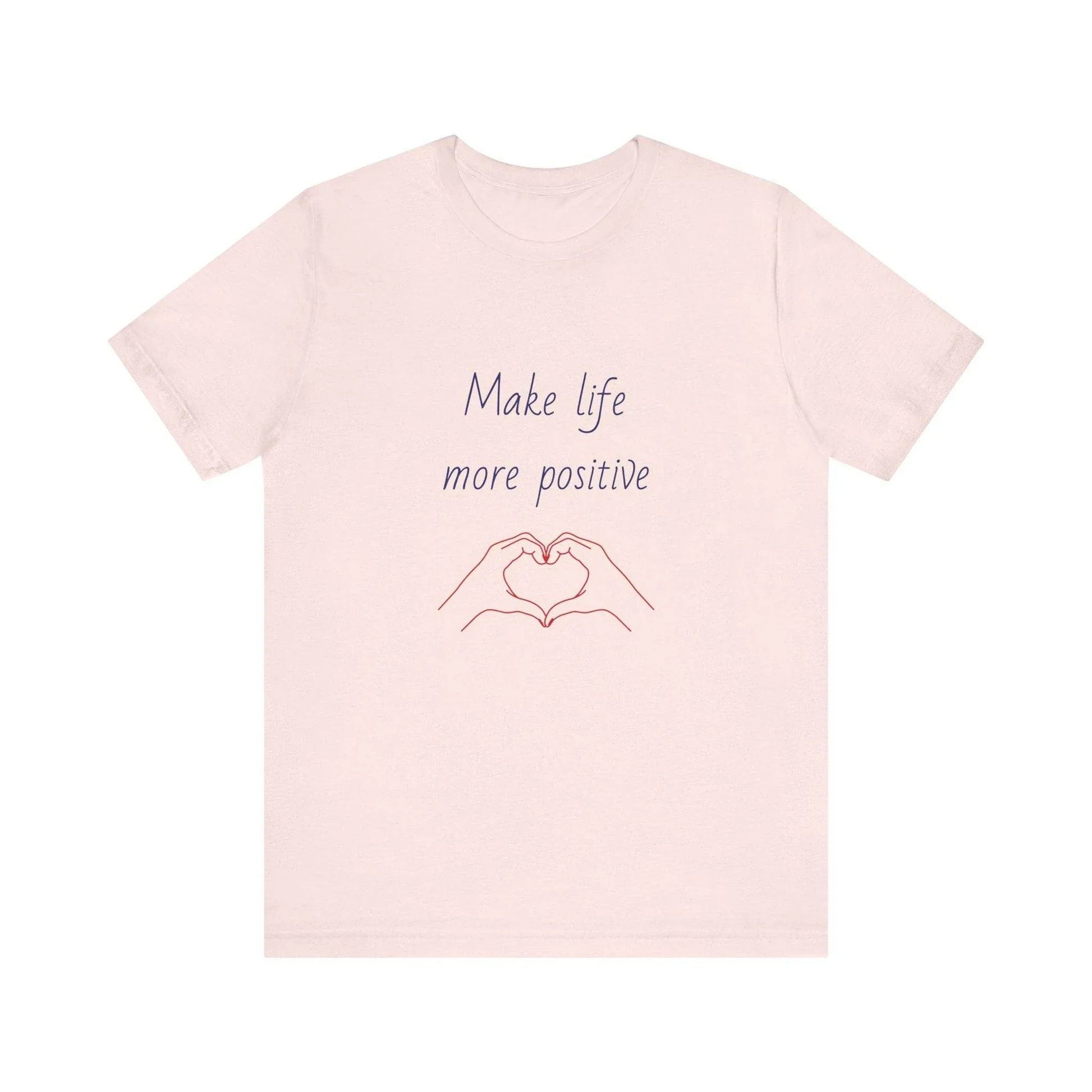 Positive Vibes Unisex Short Sleeve Tee - Make Life More Positive - The Dreamer's Bookshop.