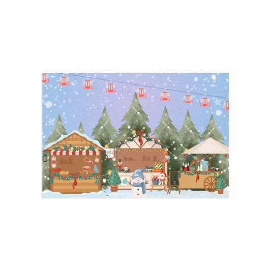 The Dreamer's Bookshop "Winter Market" Christmas Card - The Dreamer's Bookshop.