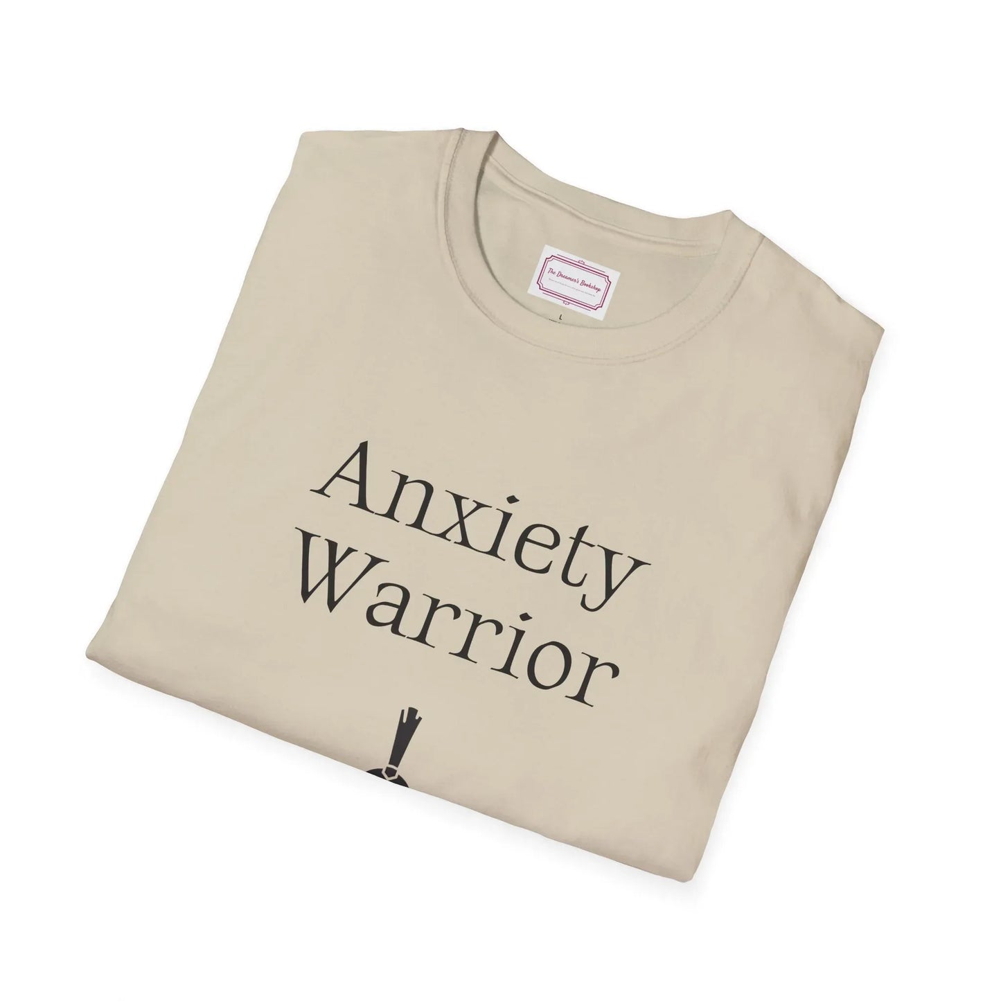 Anxiety Warrior Unisex Softstyle T-Shirt - Embrace Your Battles - The Dreamer's Bookshop.