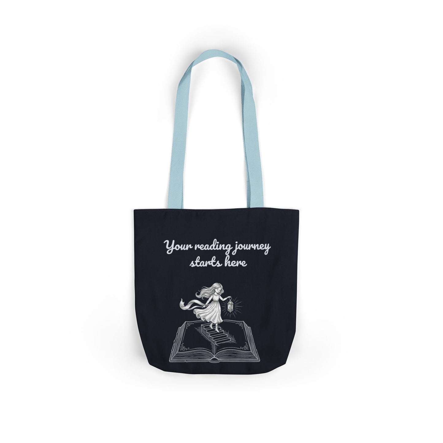 Whimsical Tote Bag - "Reading Journey"