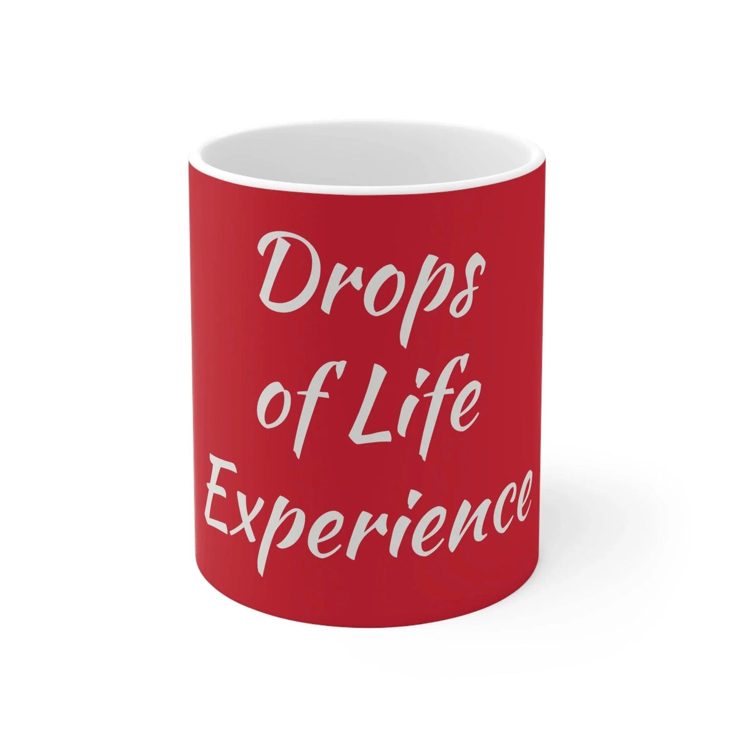 Inspiring Ceramic Coffee Mug - 'Drops of Life Experience' - Perfect Gift for Coffee Lovers - The Dreamer's Bookshop.