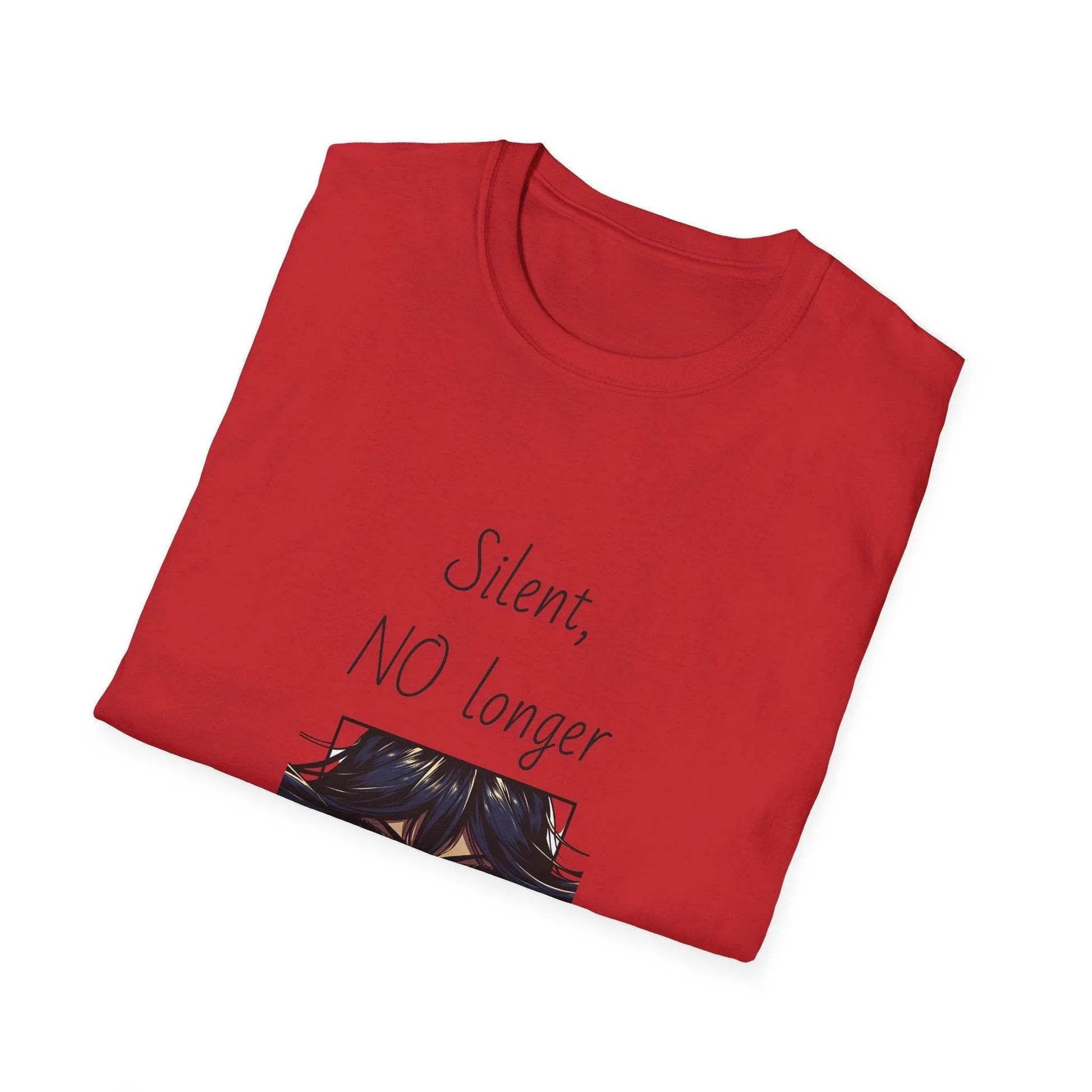 Fierce Survivor Unisex Softstyle T-Shirt - 'Silent, NO longer' - The Dreamer's Bookshop.