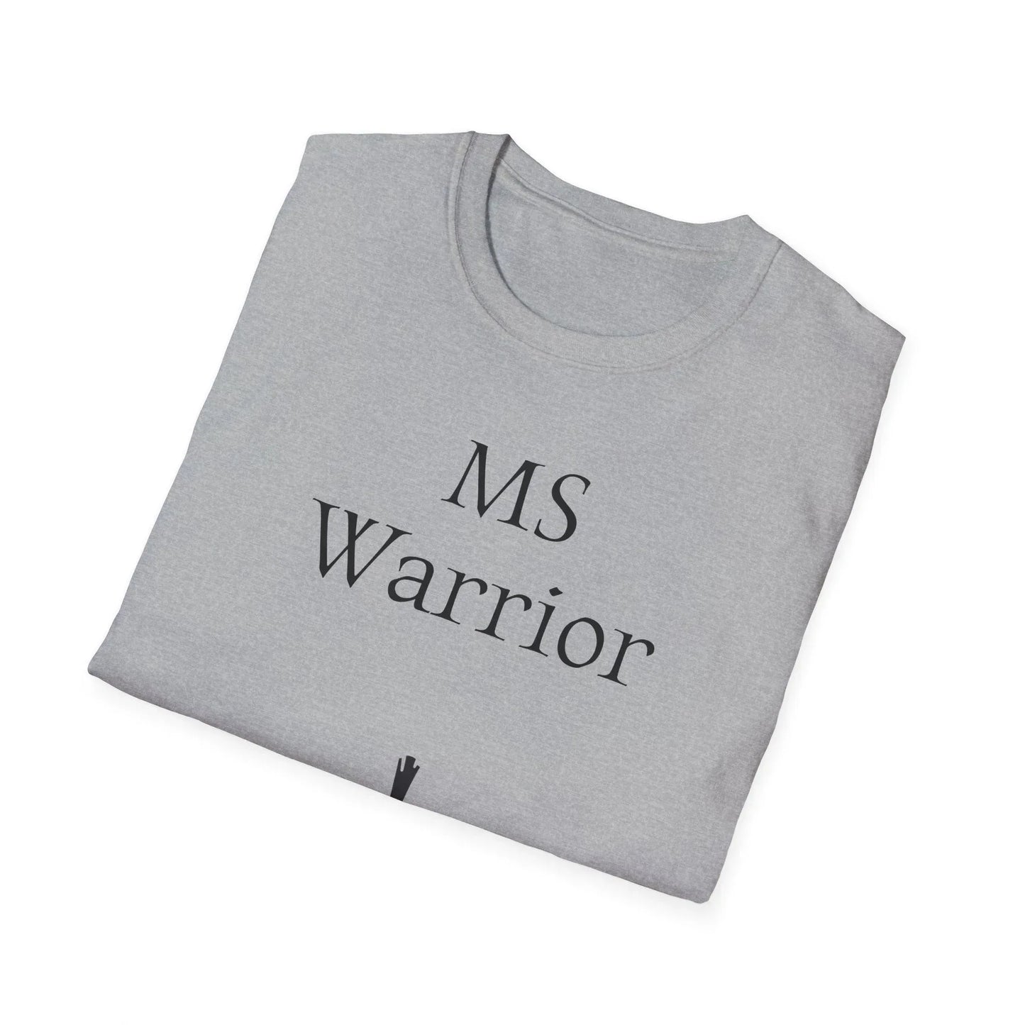 M.S. Warrior Unisex Softstyle T-Shirt - Empowering Graphic Tee for Women's Health Awareness - The Dreamer's Bookshop.
