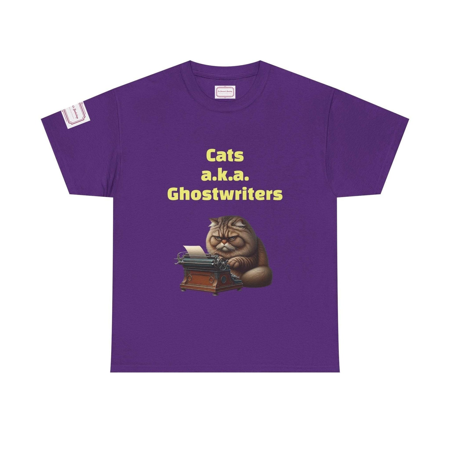 Cats Ghostwriters - Unisex Heavy Cotton Tee - Perfect for Book Lovers - The Dreamer's Bookshop.