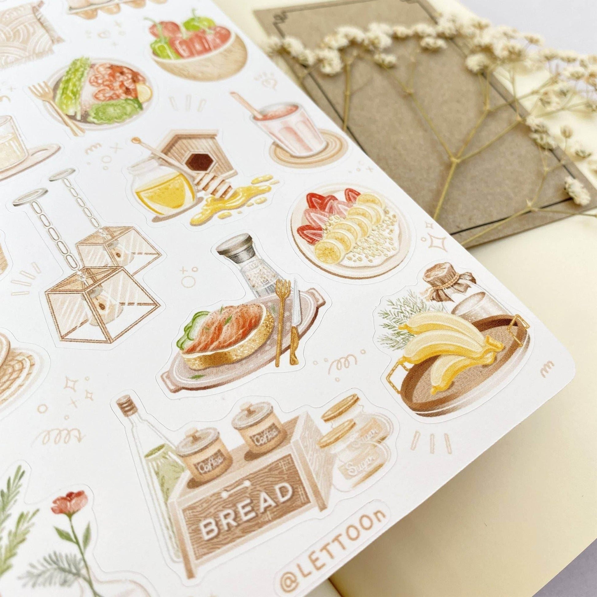 LETTOOn - Stickervel - Keuken Sfeer - The Dreamer's Bookshop.