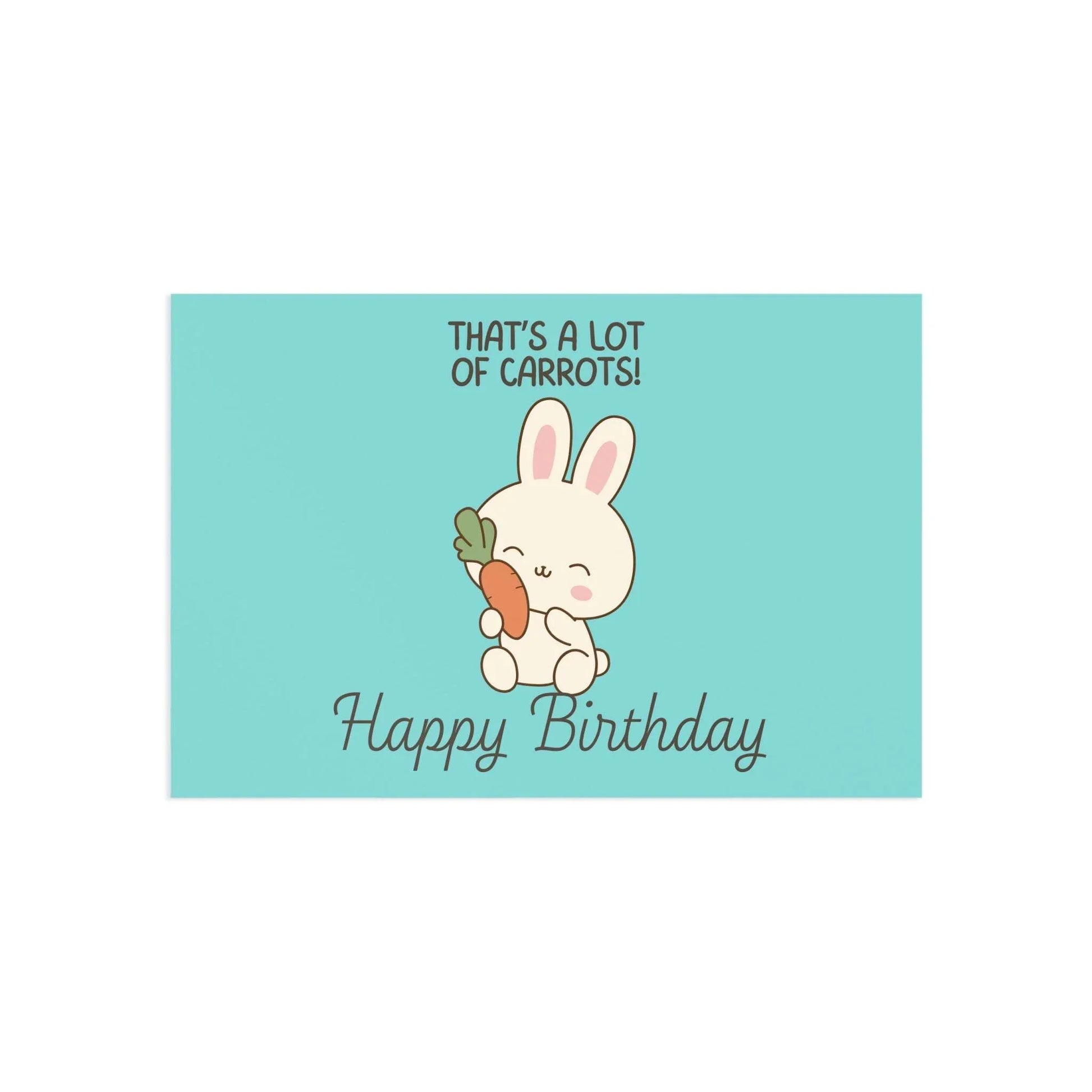 The Dreamer's Bookshop Cute "Lot of Carrots" Bunny Birthday Card - The Dreamer's Bookshop.