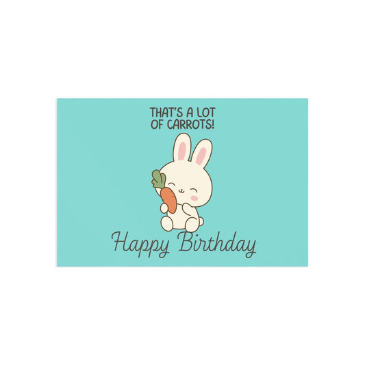 The Dreamer's Bookshop Cute "Lot of Carrots" Bunny Birthday Card - The Dreamer's Bookshop.