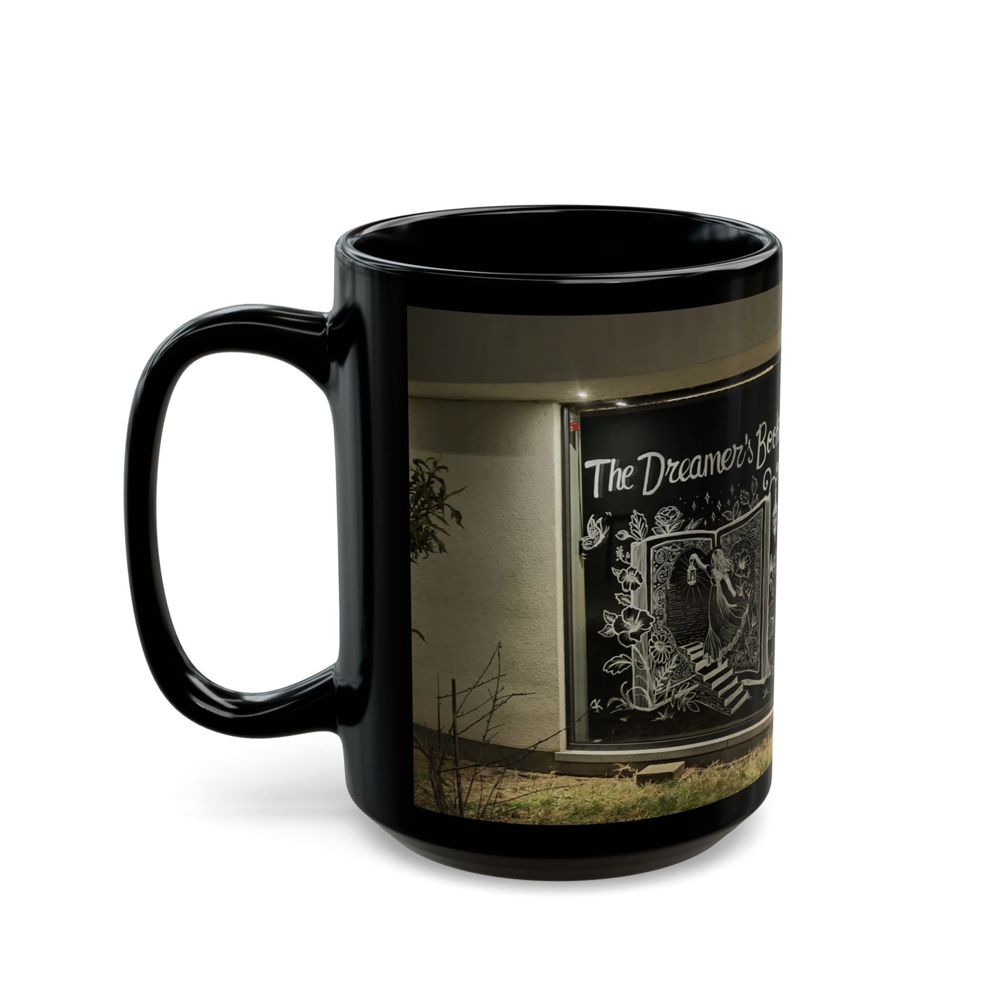 Black Mug - The Dreamer's Bookshop - 11oz & 15oz Options