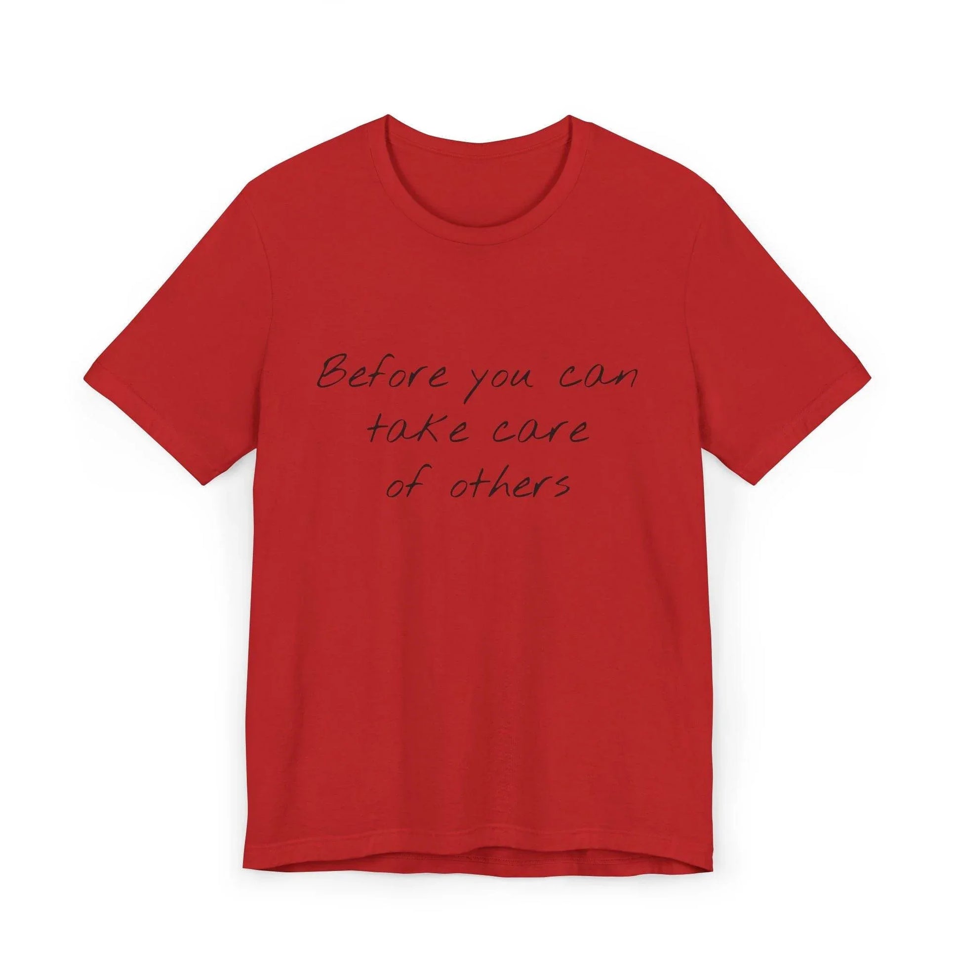 Unisex Jersey T-Shirt - 'Take Care' Inspirational - The Dreamer's Bookshop.