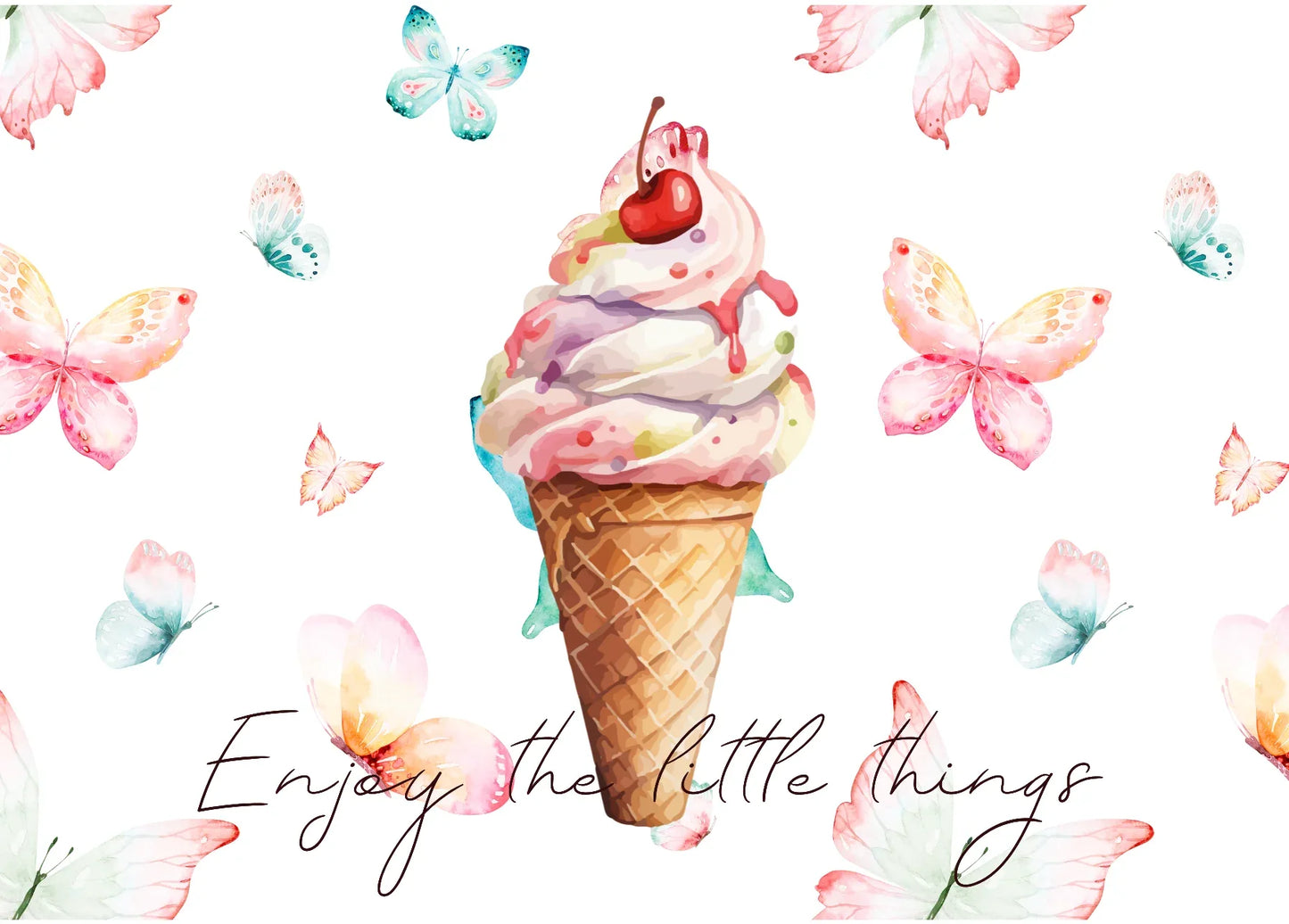 The Dreamer's Bookshop "Gelato" Enjoy Little Things Card - The Dreamer's Bookshop.