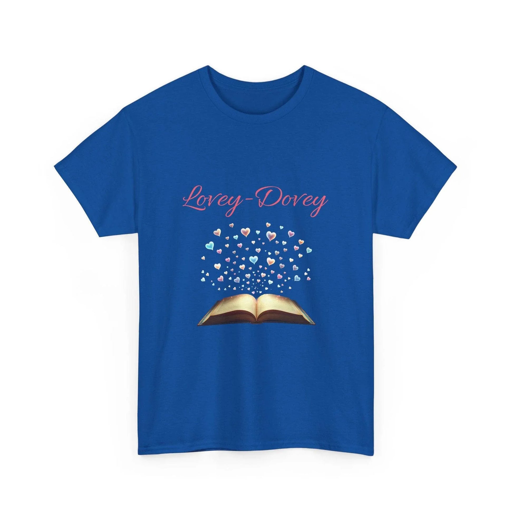 Lovey-Dovey - Graphic Tee - Unisex Heavy Cotton T-Shirt for Book Lovers - The Dreamer's Bookshop.