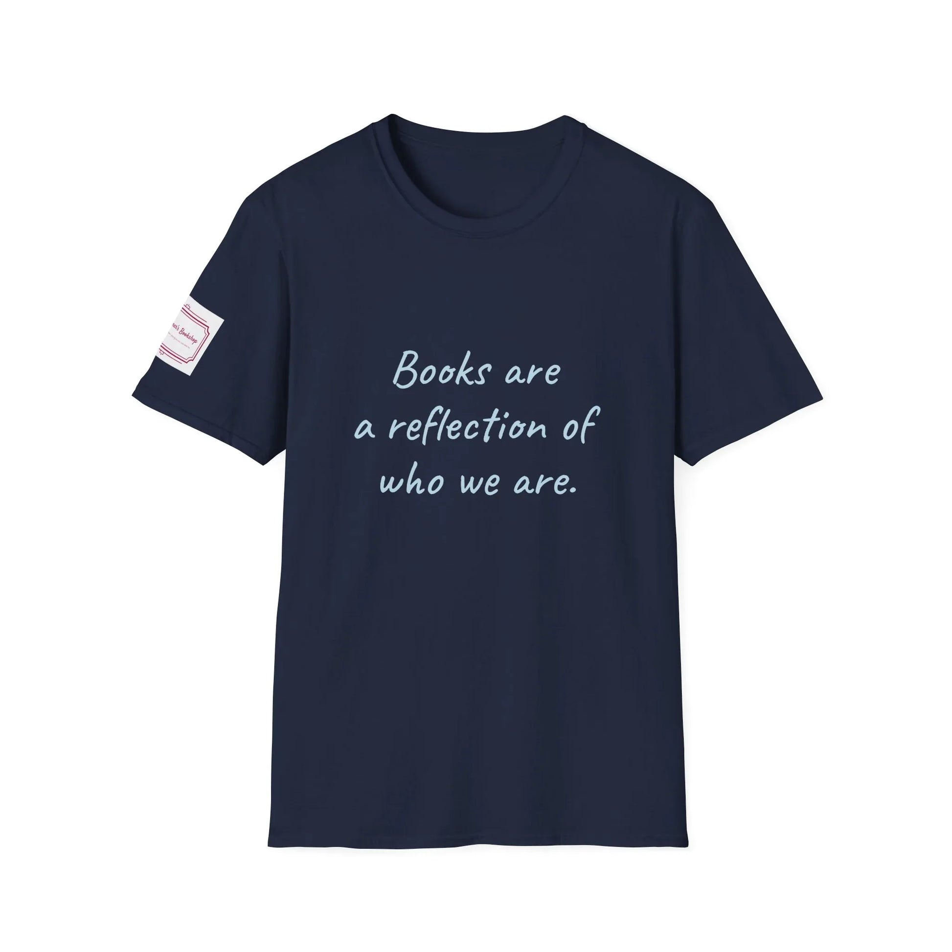 Books Are a Reflection Unisex Softstyle T-Shirt – Perfect for Book Lovers & Readers - The Dreamer's Bookshop.